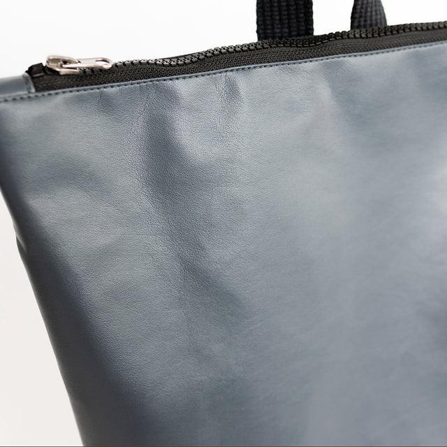 Faux Leather Backpack - Grey - ROODS PROJECT
