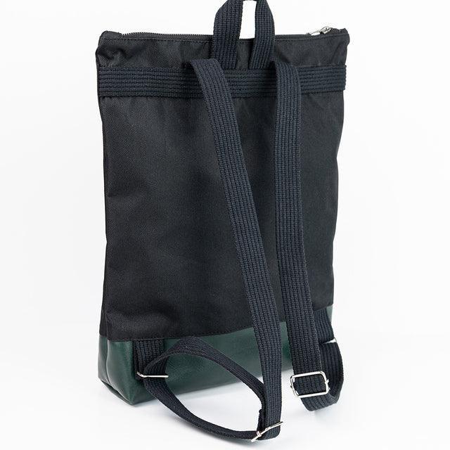 Waterproof Backpack with Green Leather Bottom - ROODS PROJECT
