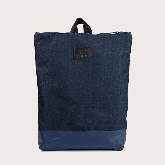 Waterproof Backpack with Blue Leather Bottom - ROODS PROJECT
