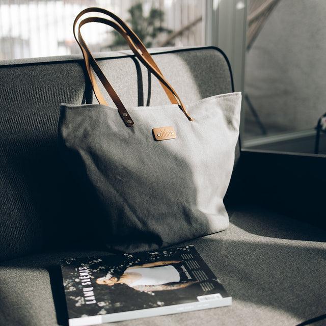 Grey Denim Tote Bag - ROODS PROJECT