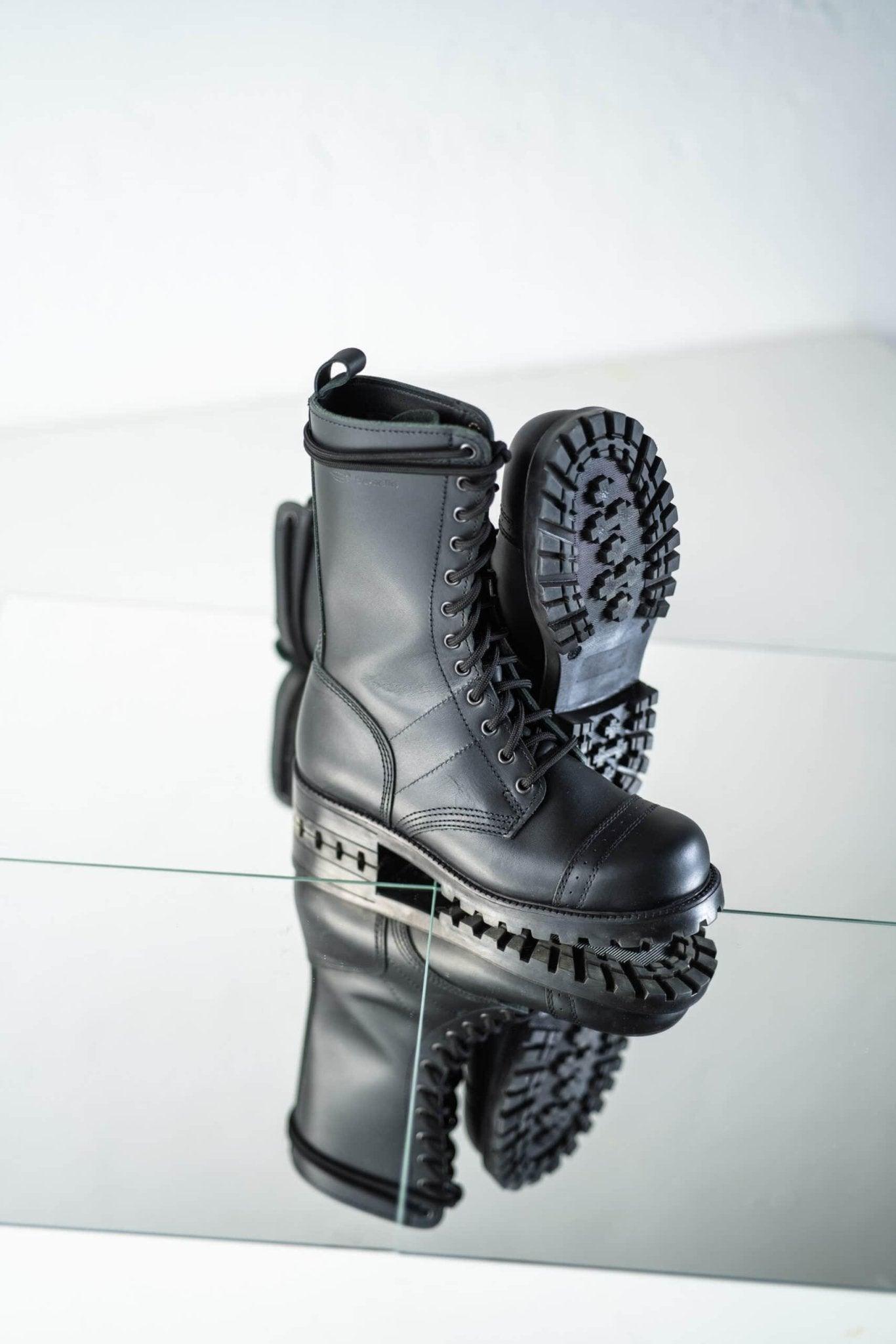 516 aka High Aviator Boots - Black - ROODS PROJECT