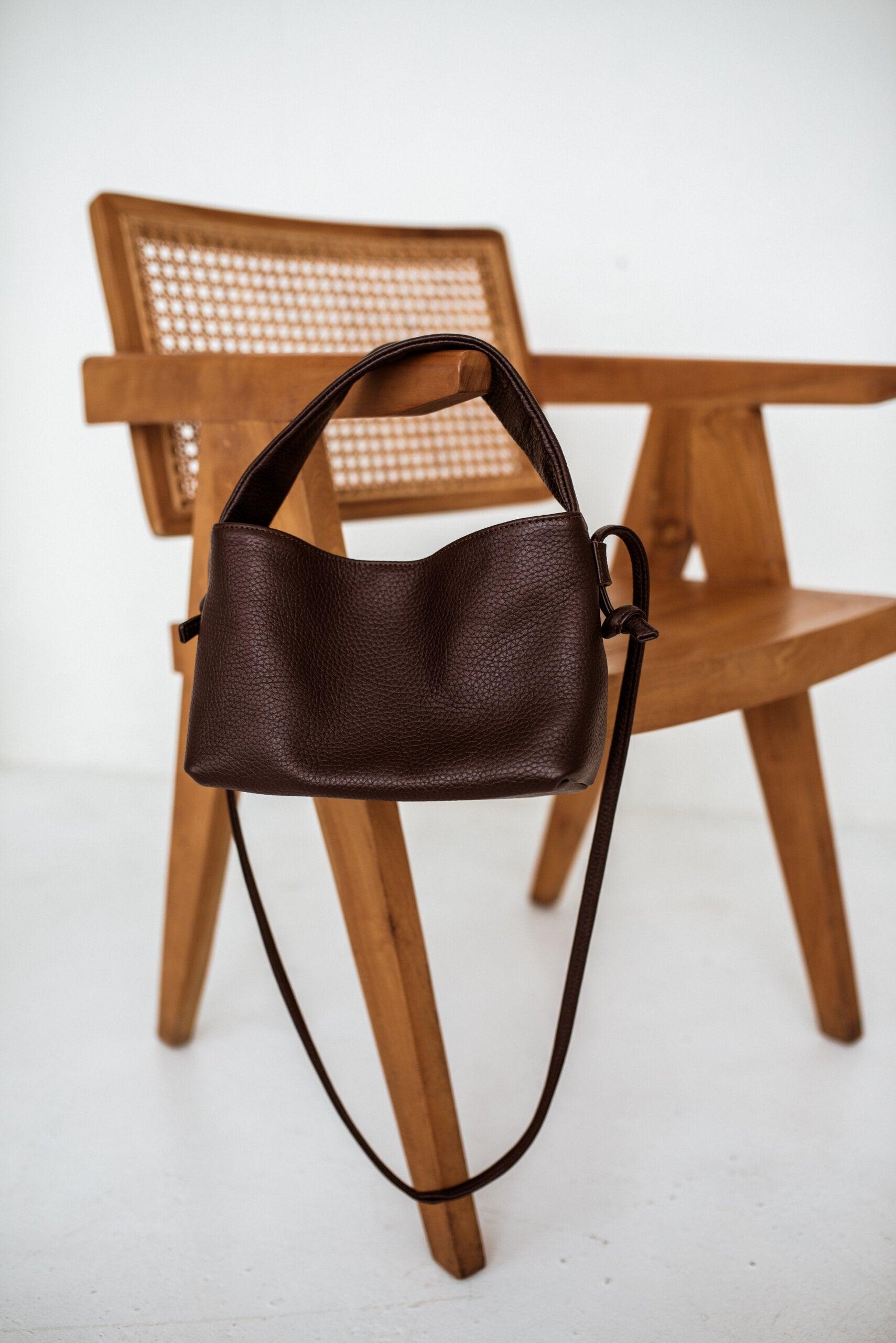 Crossbody Bag MERU - Dark Brown - ROODS PROJECT