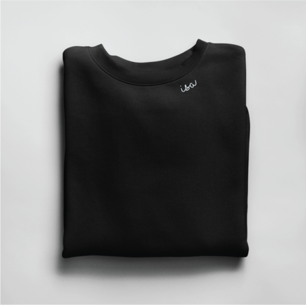 Embroidered Collar Organic Cotton Sweatshirt "Isa" - ROODS PROJECT