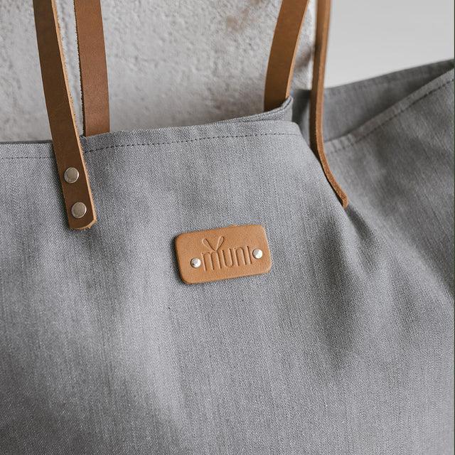 Grey Denim Tote Bag - ROODS PROJECT