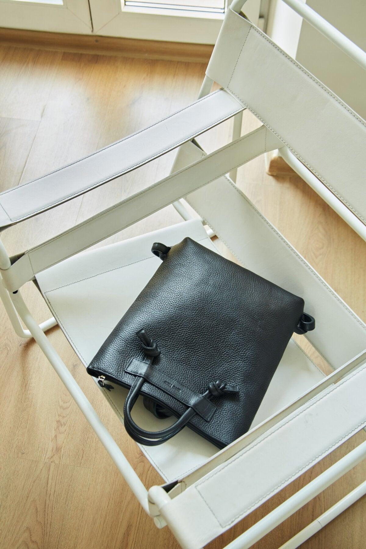 Minimal Leather Backpack ALICE ARM - ROODS PROJECT