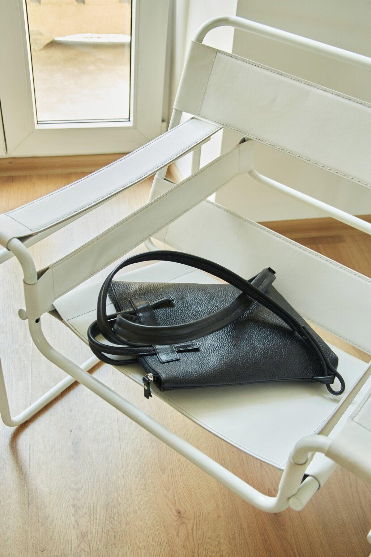 Minimal Leather Backpack ALICE ARM - ROODS PROJECT