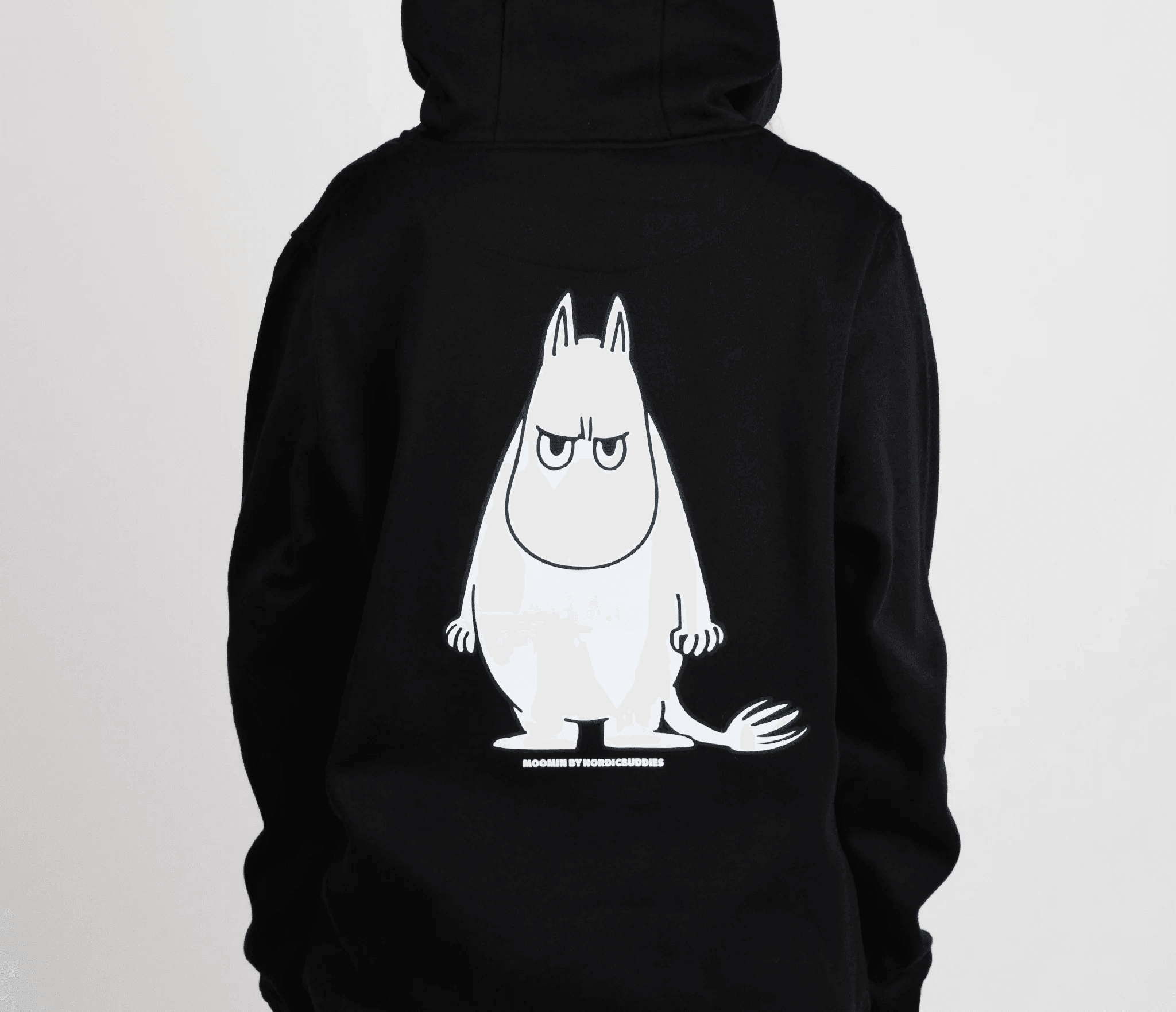 Moomintroll's Temper Hoodie Unisex - Black - ROODS PROJECT