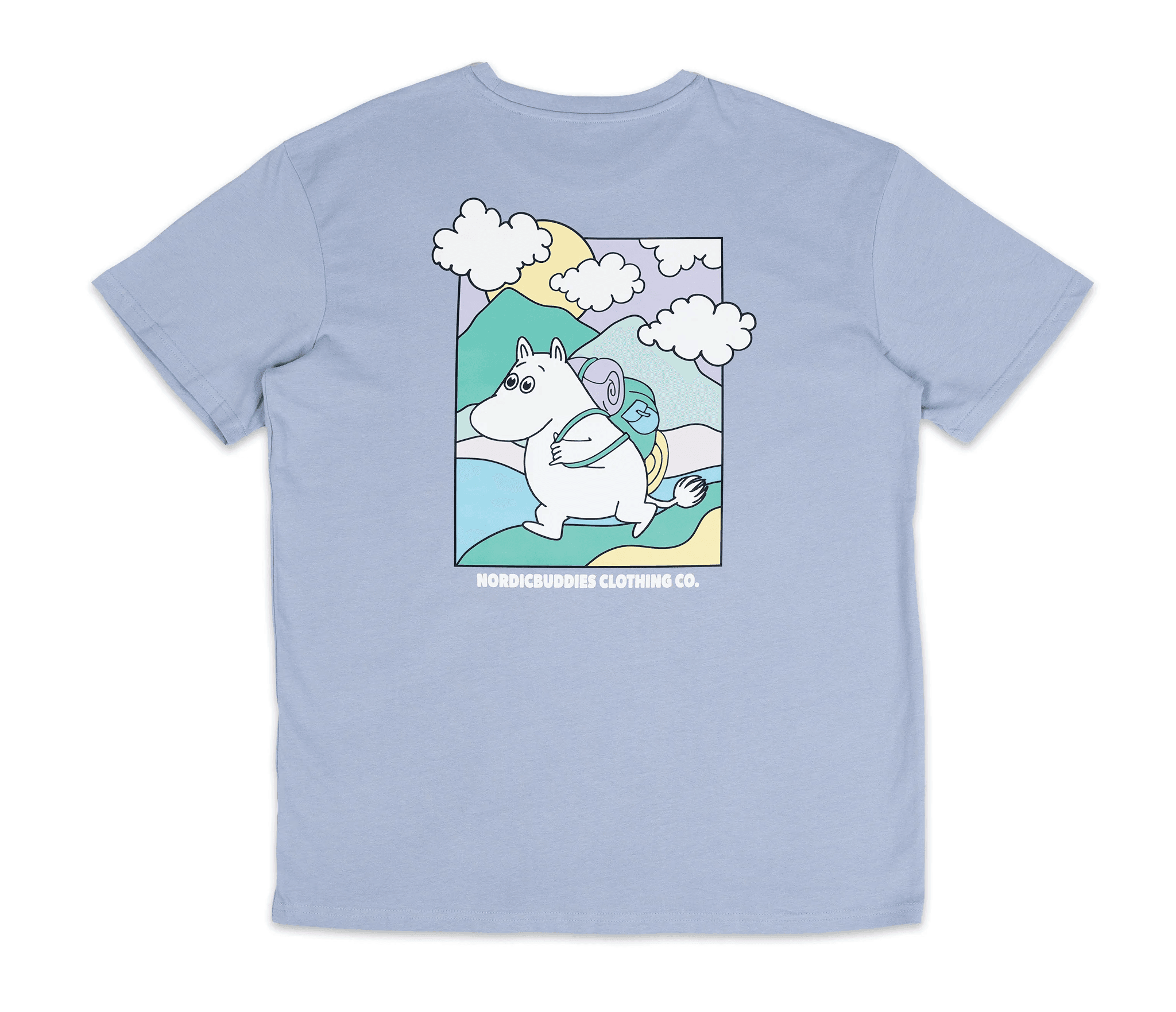 Moomintroll's Adventure T-Shirt Unisex - Blue - ROODS PROJECT