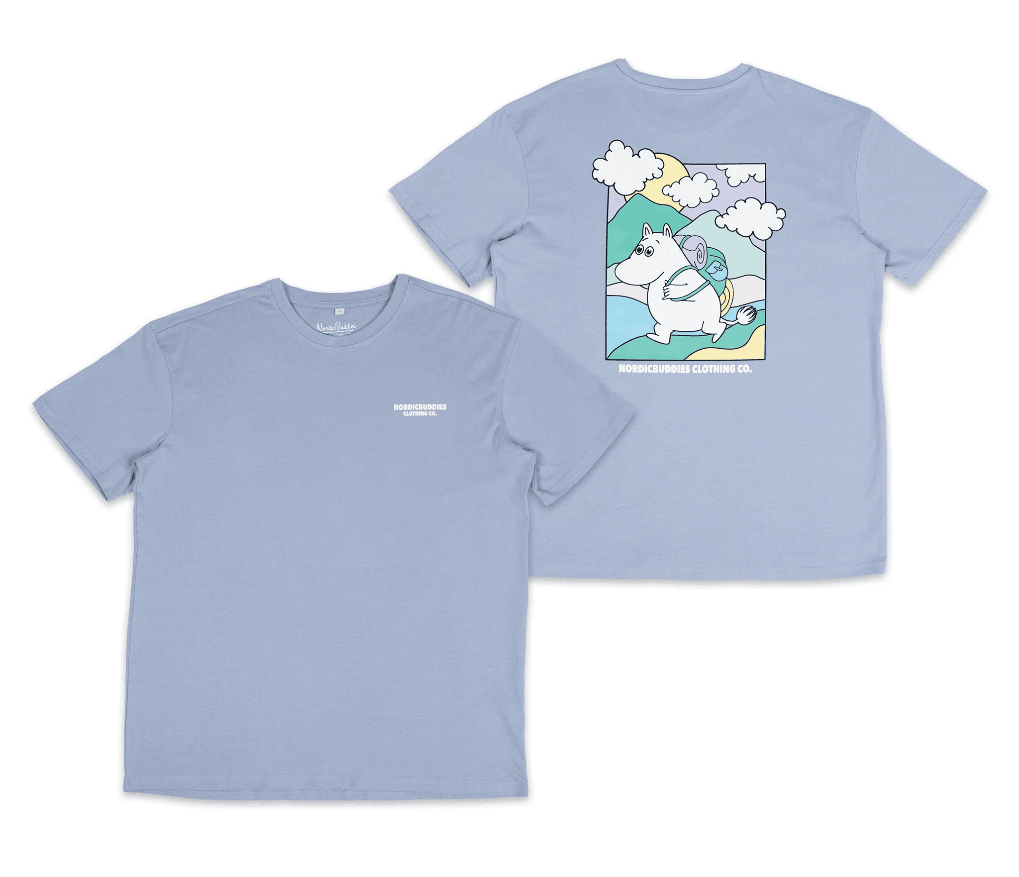 Moomintroll's Adventure T-Shirt Unisex - Blue - ROODS PROJECT