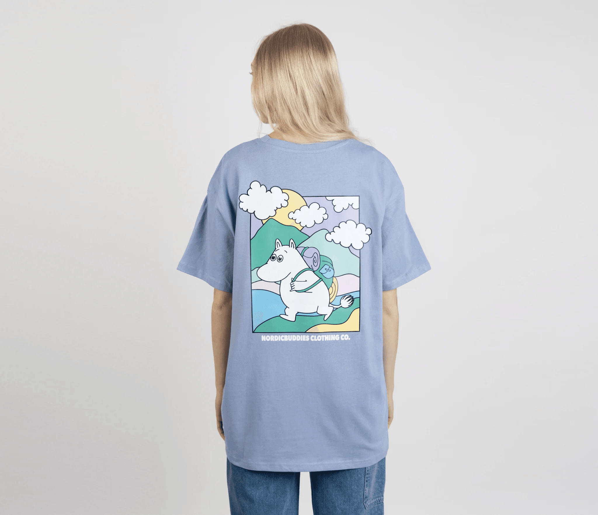 Moomintroll's Adventure T-Shirt Unisex - Blue - ROODS PROJECT