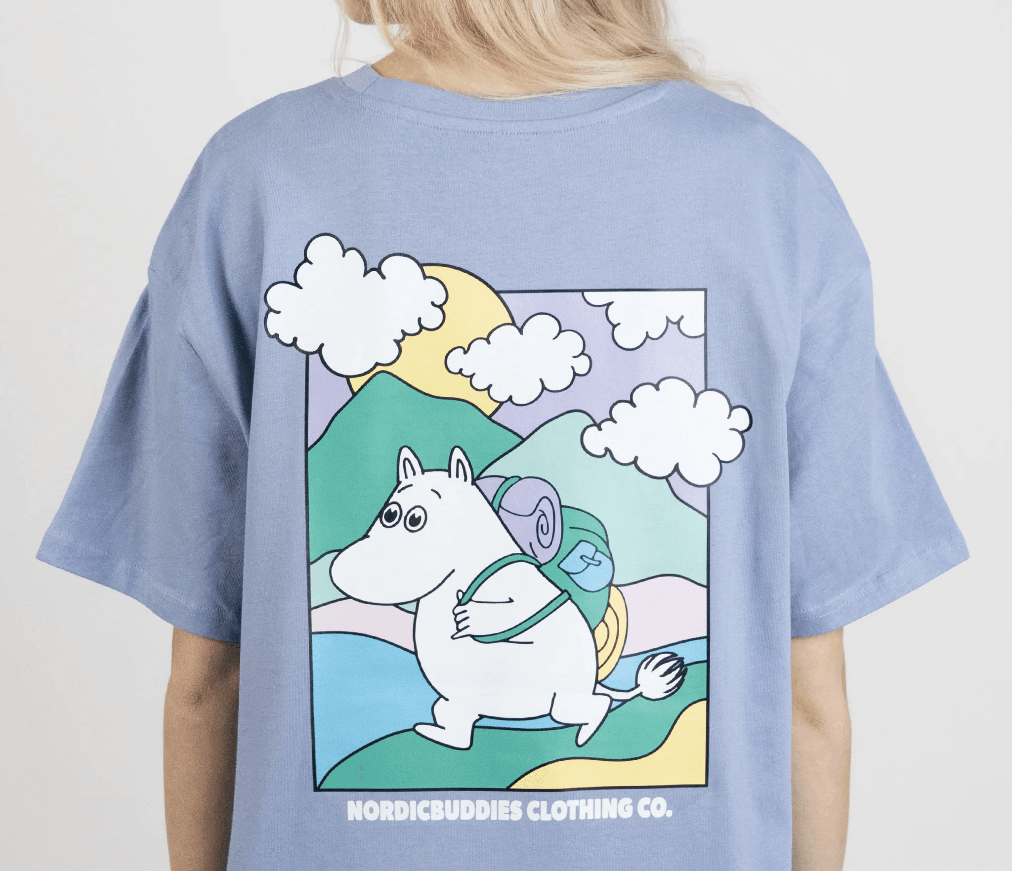 Moomintroll's Adventure T-Shirt Unisex - Blue - ROODS PROJECT