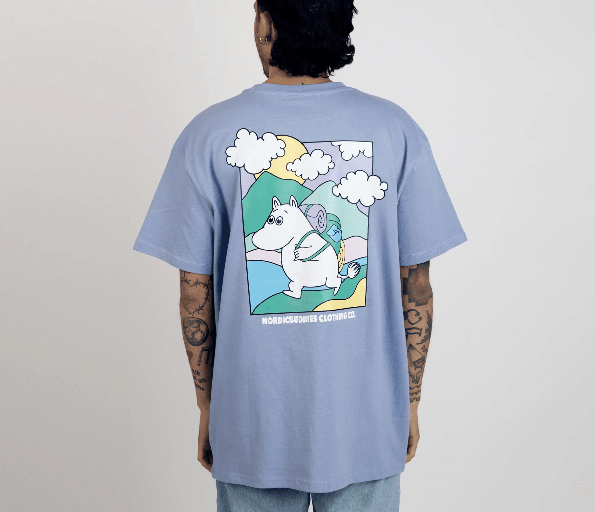 Moomintroll's Adventure T-Shirt Unisex - Blue - ROODS PROJECT
