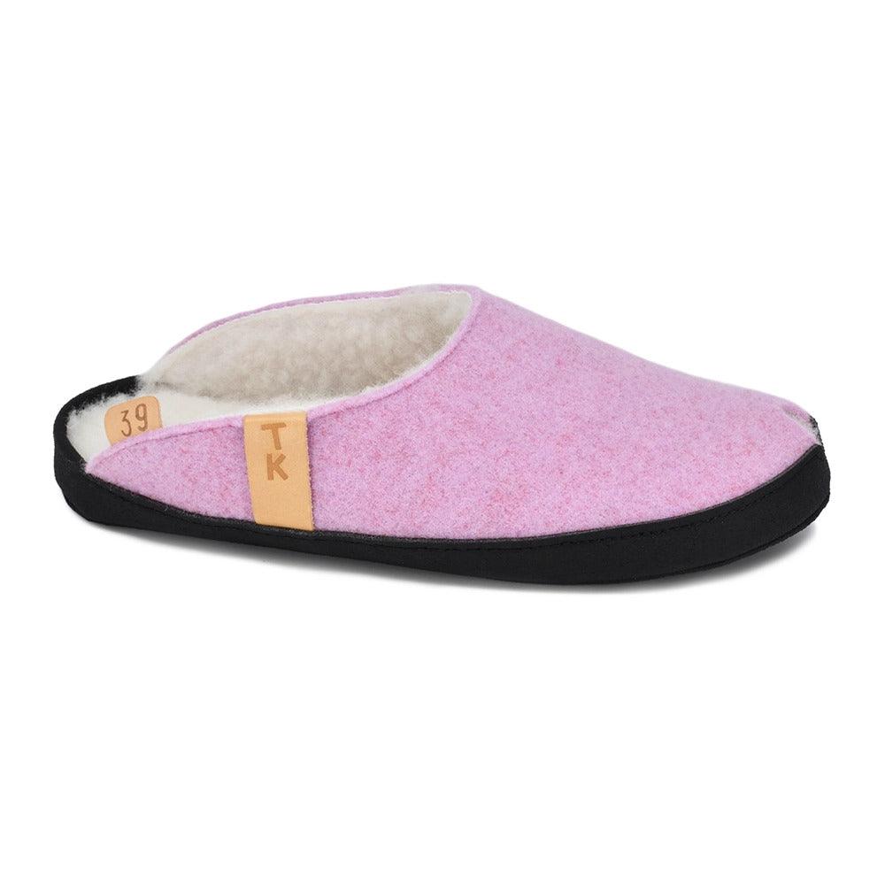 TOKU Brussels Slippers with Lambswool - Light Pink - ROODS PROJECT