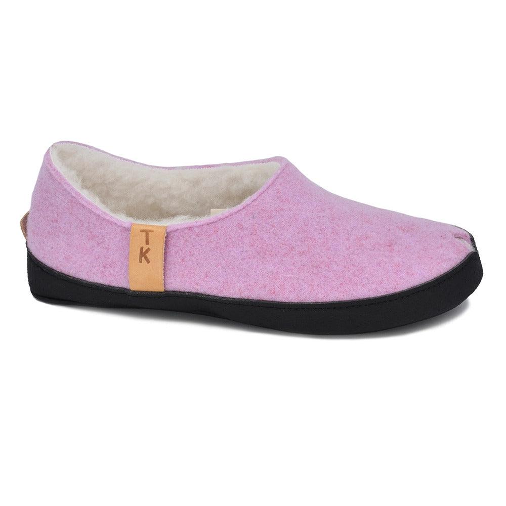TOKU Budapest Slippers with Lambswool - Light Pink - ROODS PROJECT