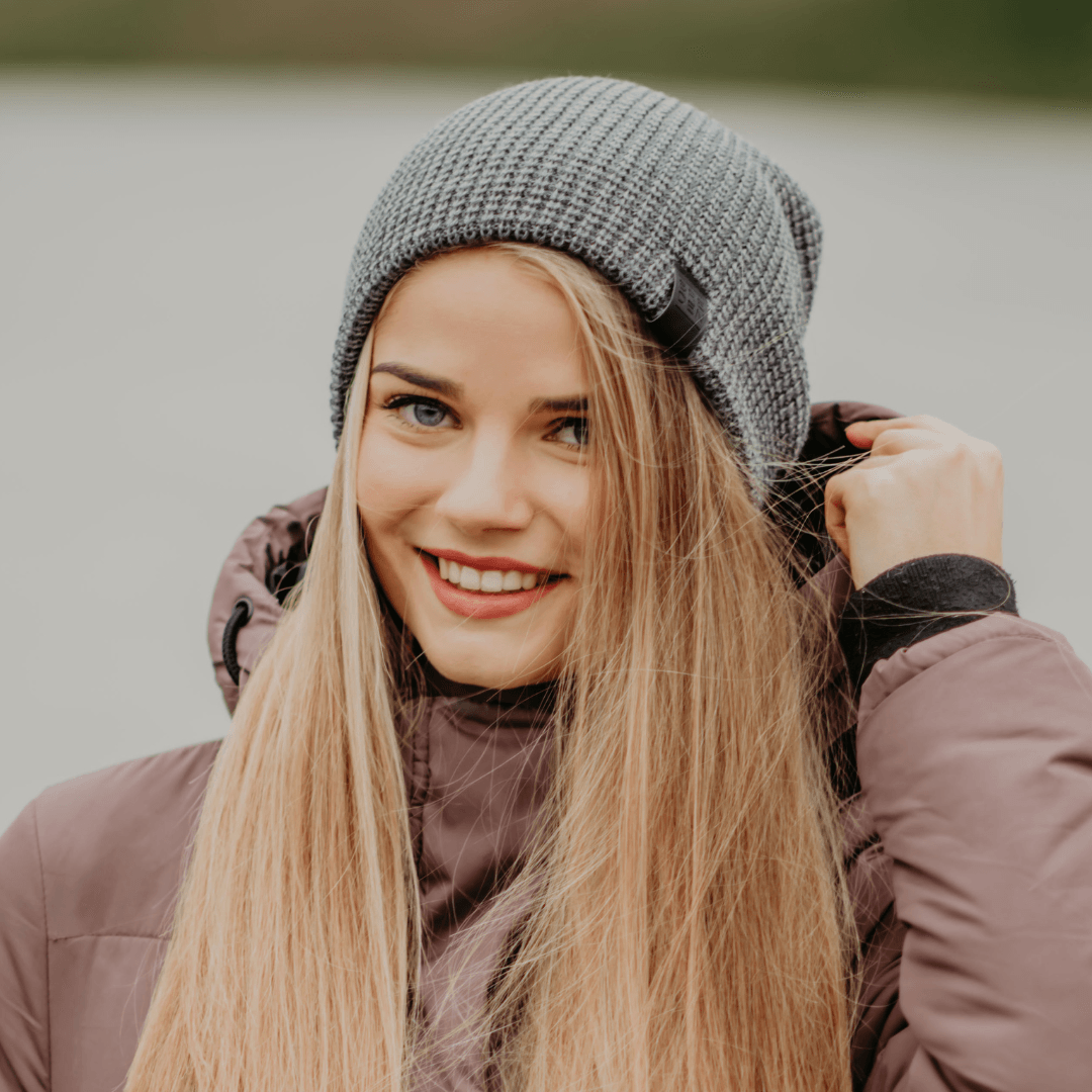 Knitted 100% Merino Wool Cap WULF - ROODS PROJECT