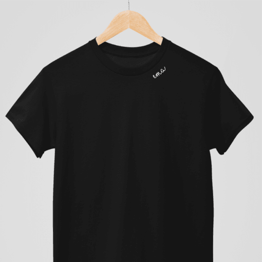 Embroidered Collar Organic Cotton T-shirt "Ema" - ROODS PROJECT