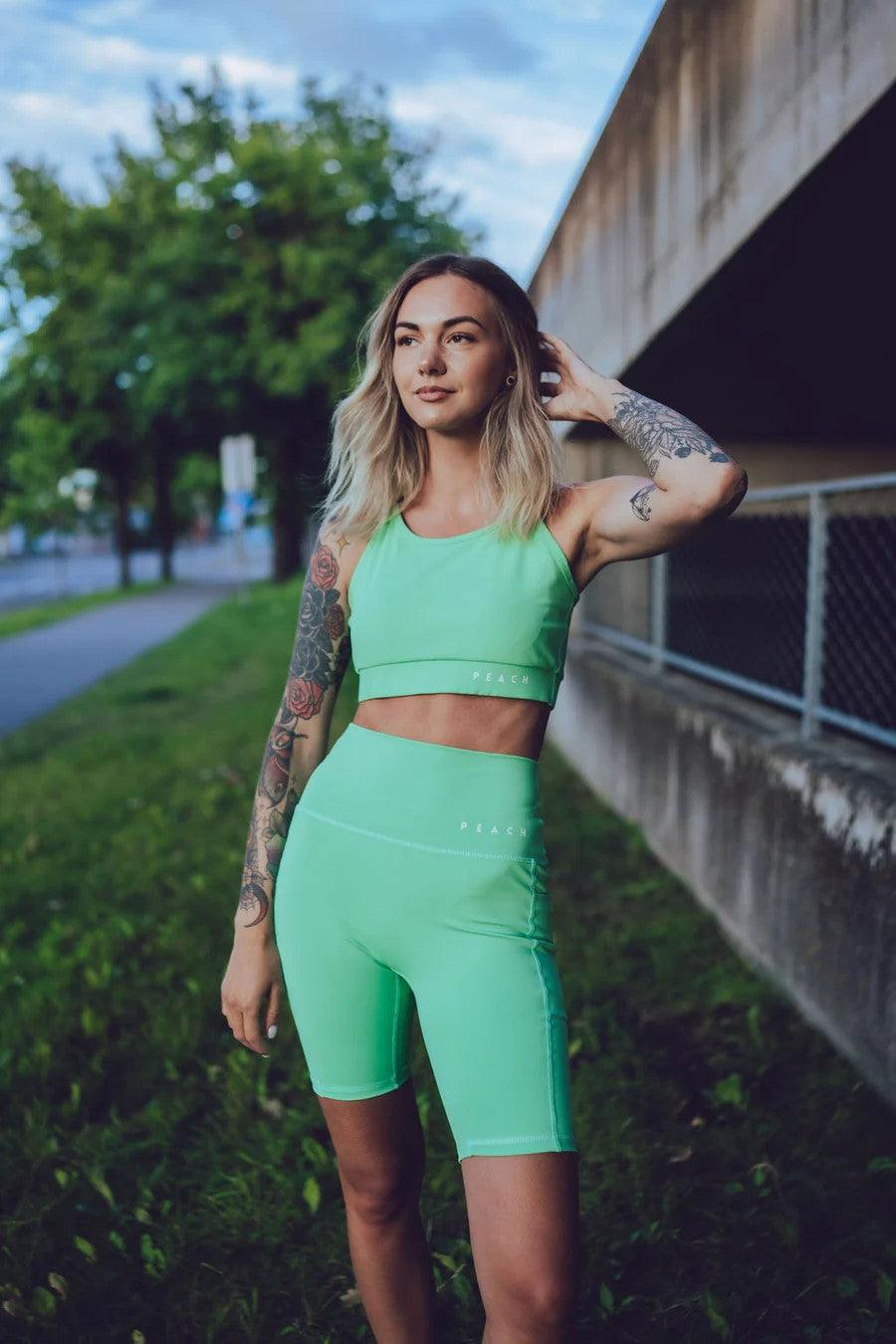 Biker Shorts - Green - ROODS PROJECT