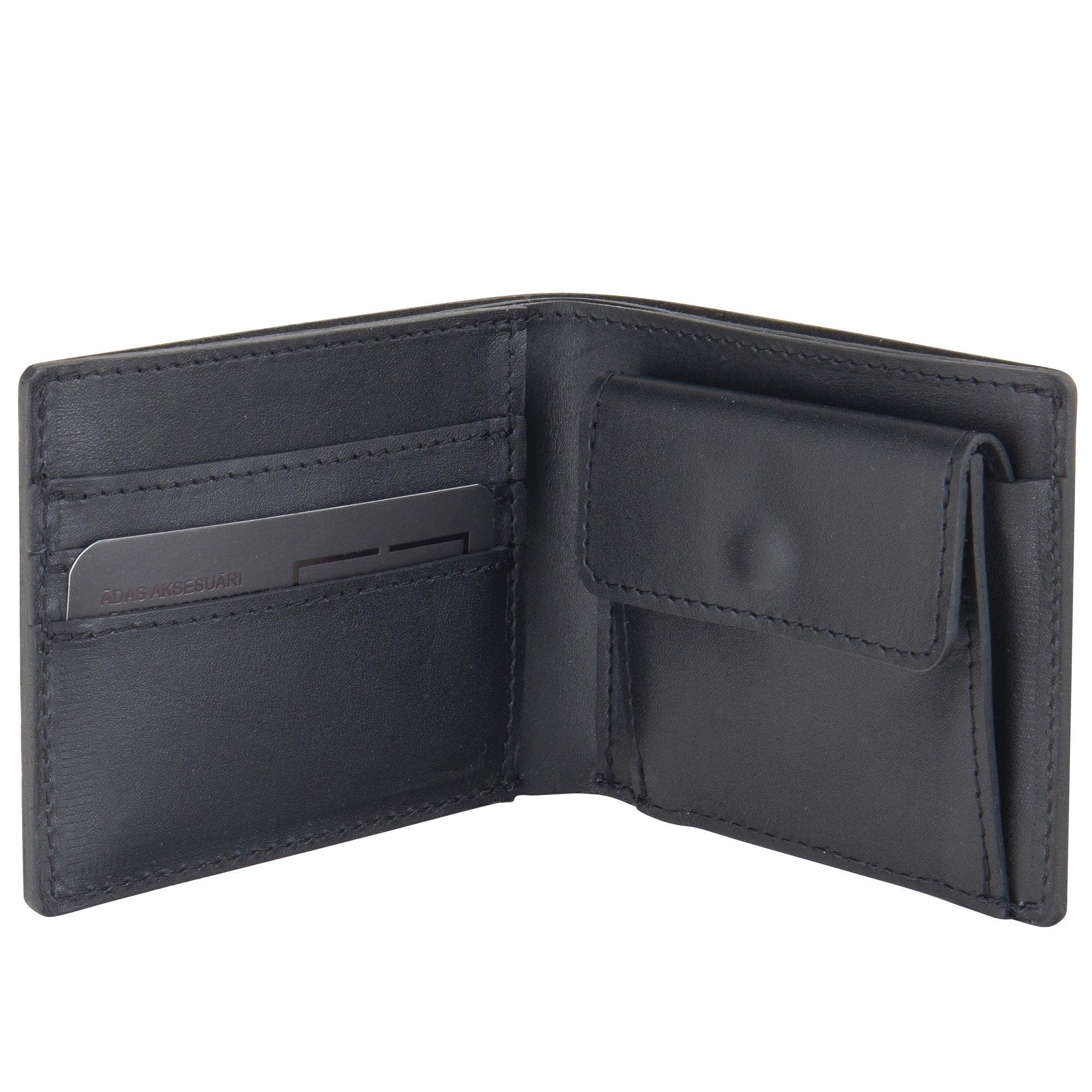 Billfold Wallet with Coin Pouch - Black - ROODS PROJECT