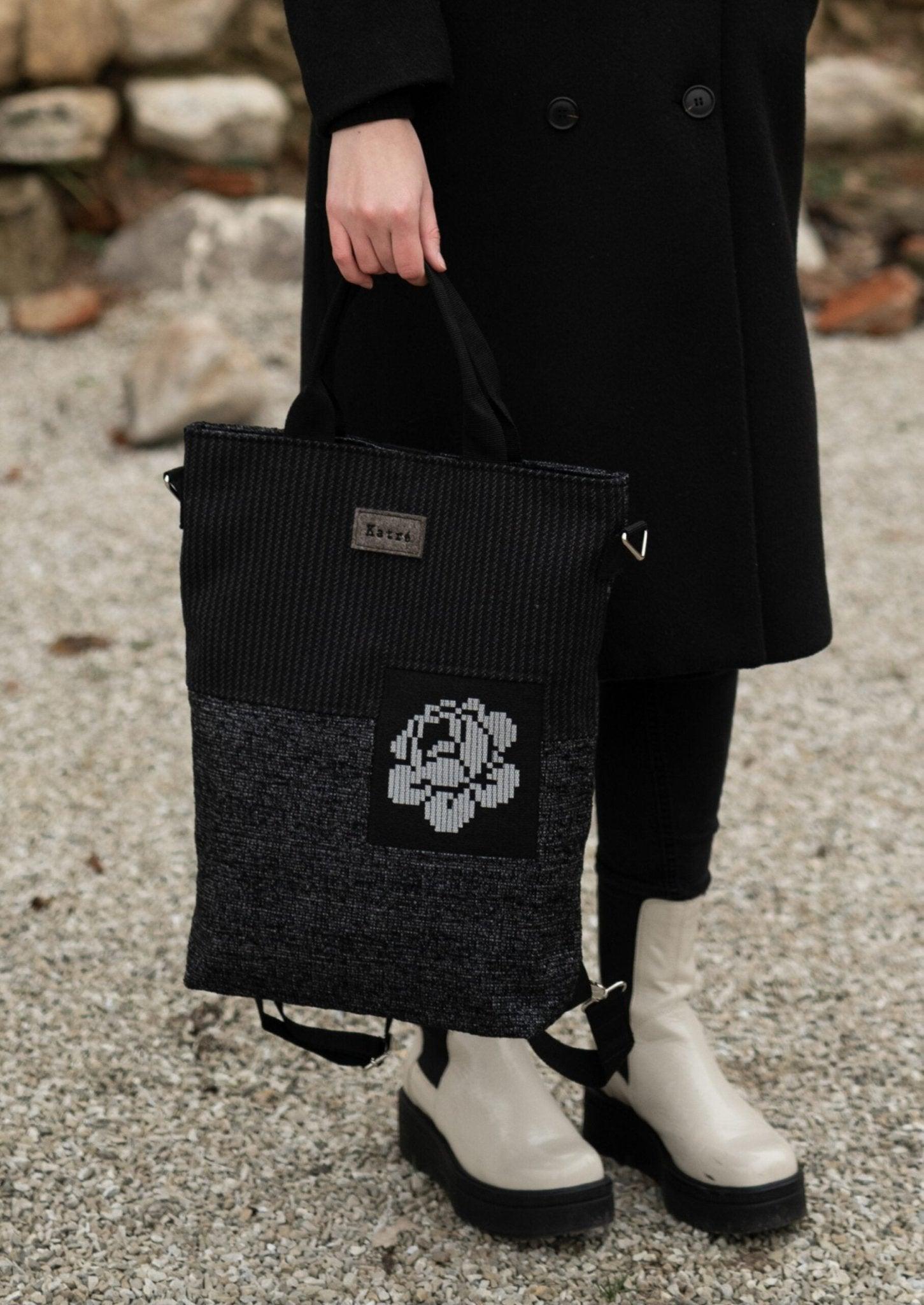 Black 3in1 bag KARMEN - ROODS PROJECT