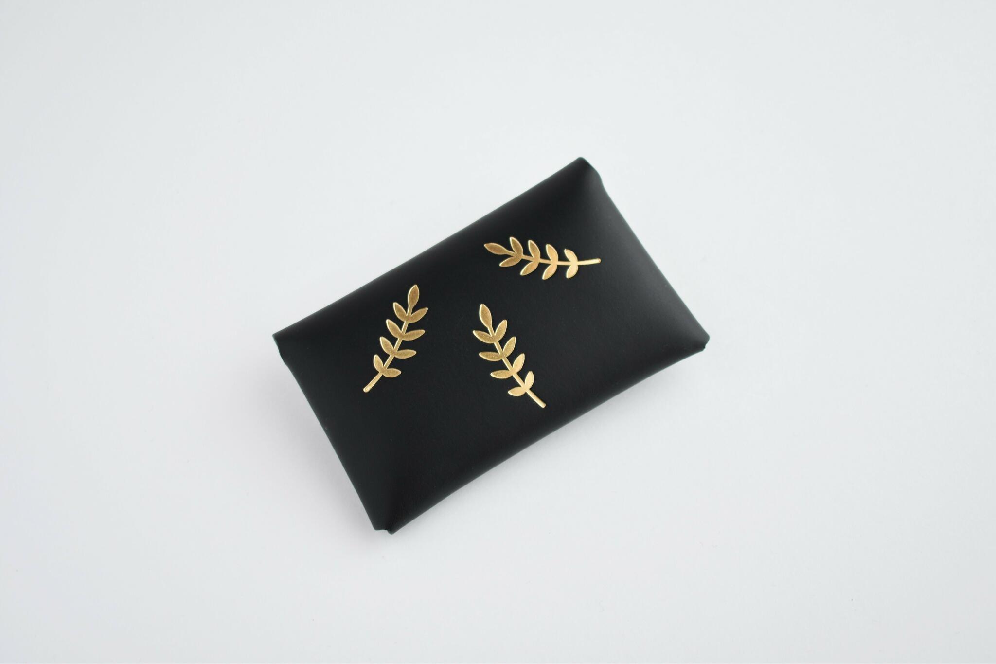Cardholder Flora - Black - ROODS PROJECT