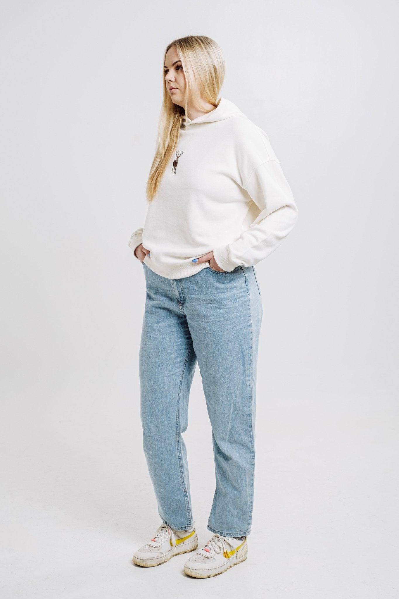 Deer Hoodie - Cream - ROODS PROJECT