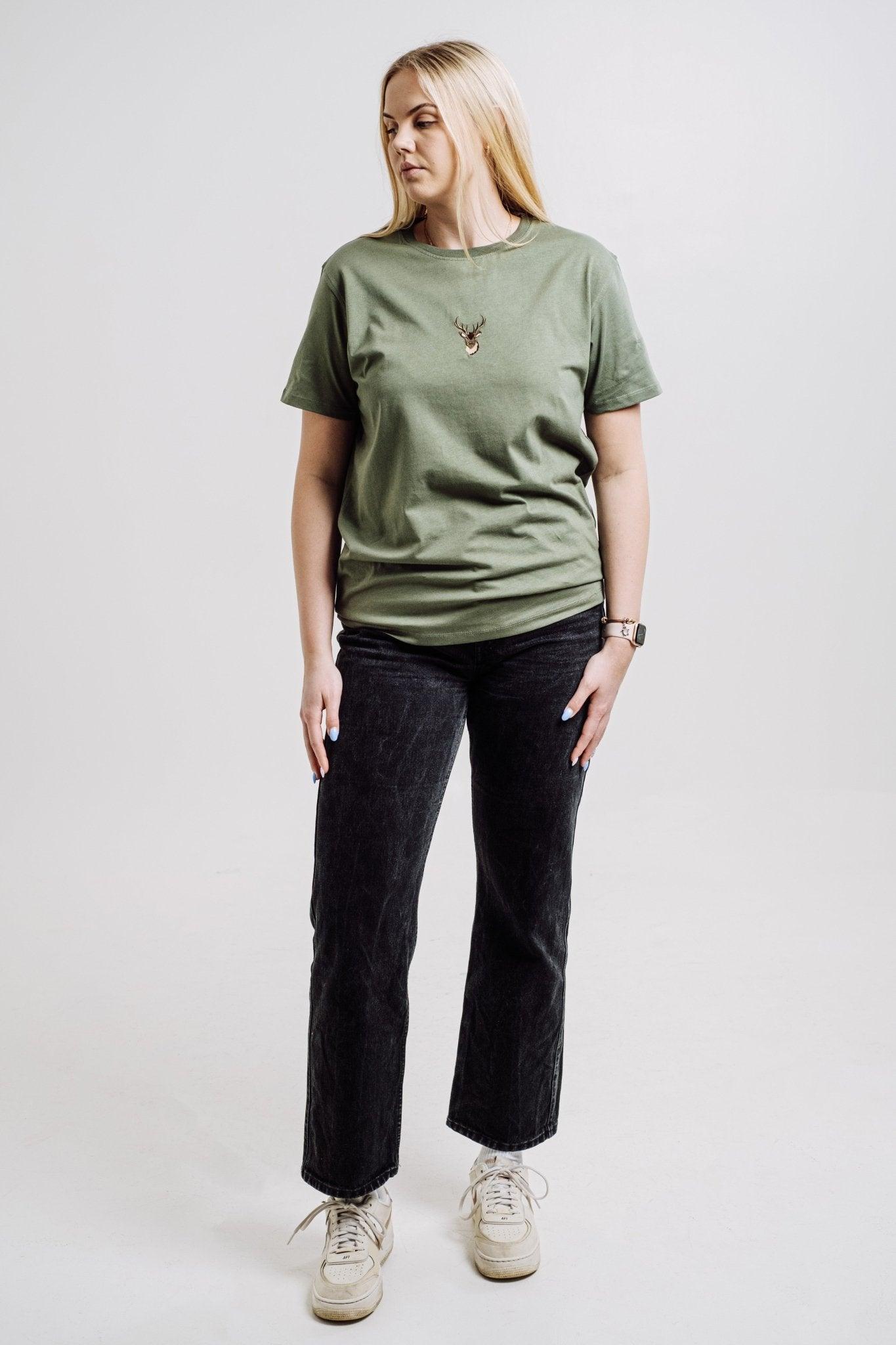 Deer T-shirt - Khaki - ROODS PROJECT