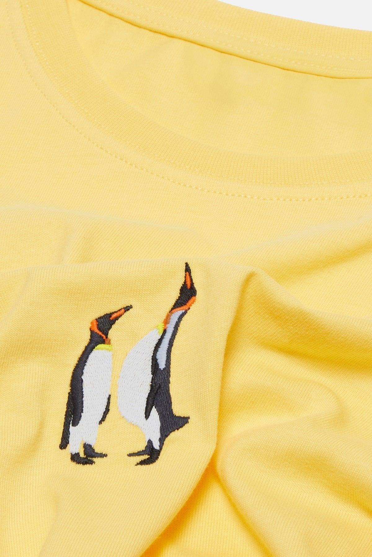 Emperor Penguin T-shirt - Yellow - ROODS PROJECT