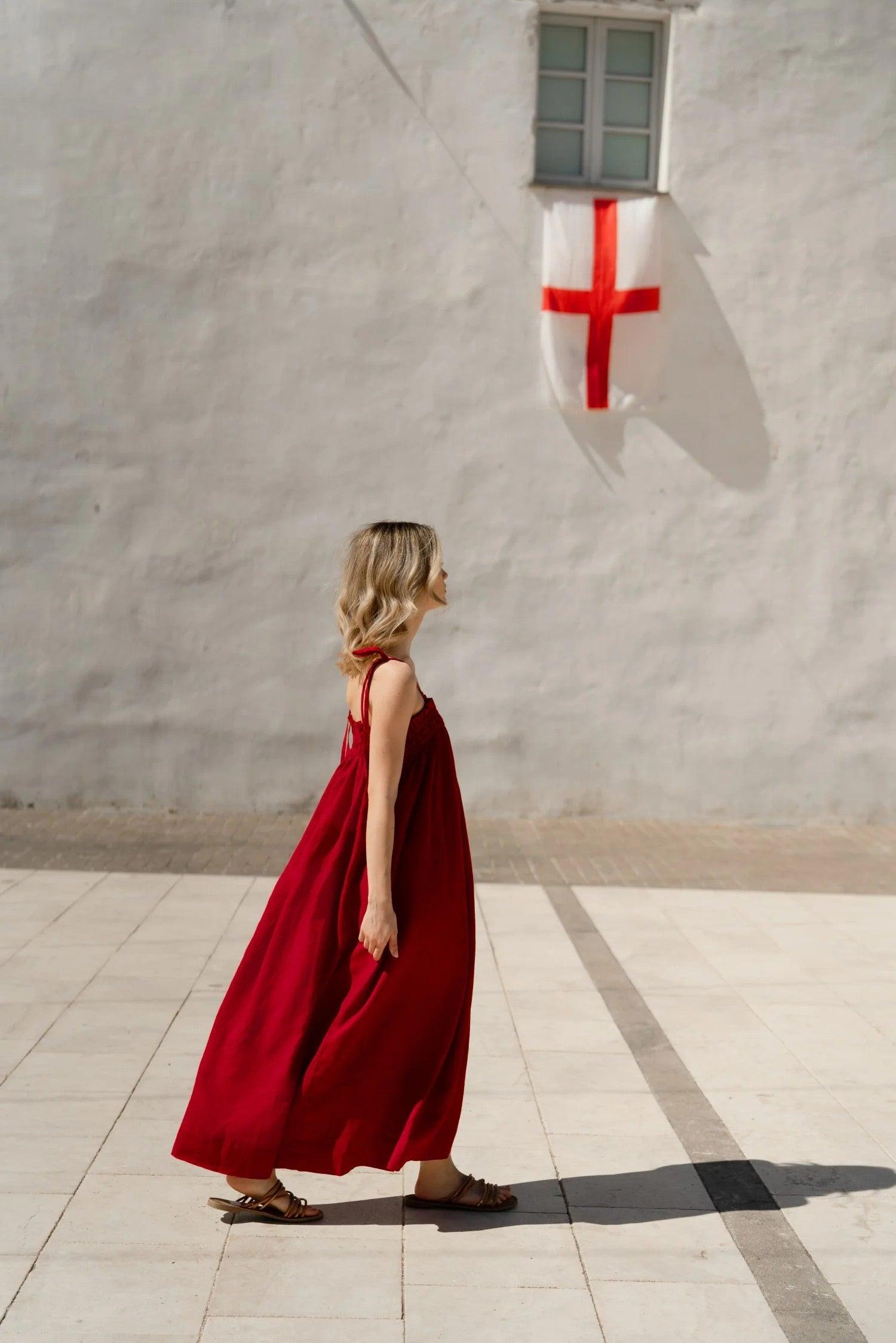 Linen Ballade Dress - Lava Falls - ROODS PROJECT