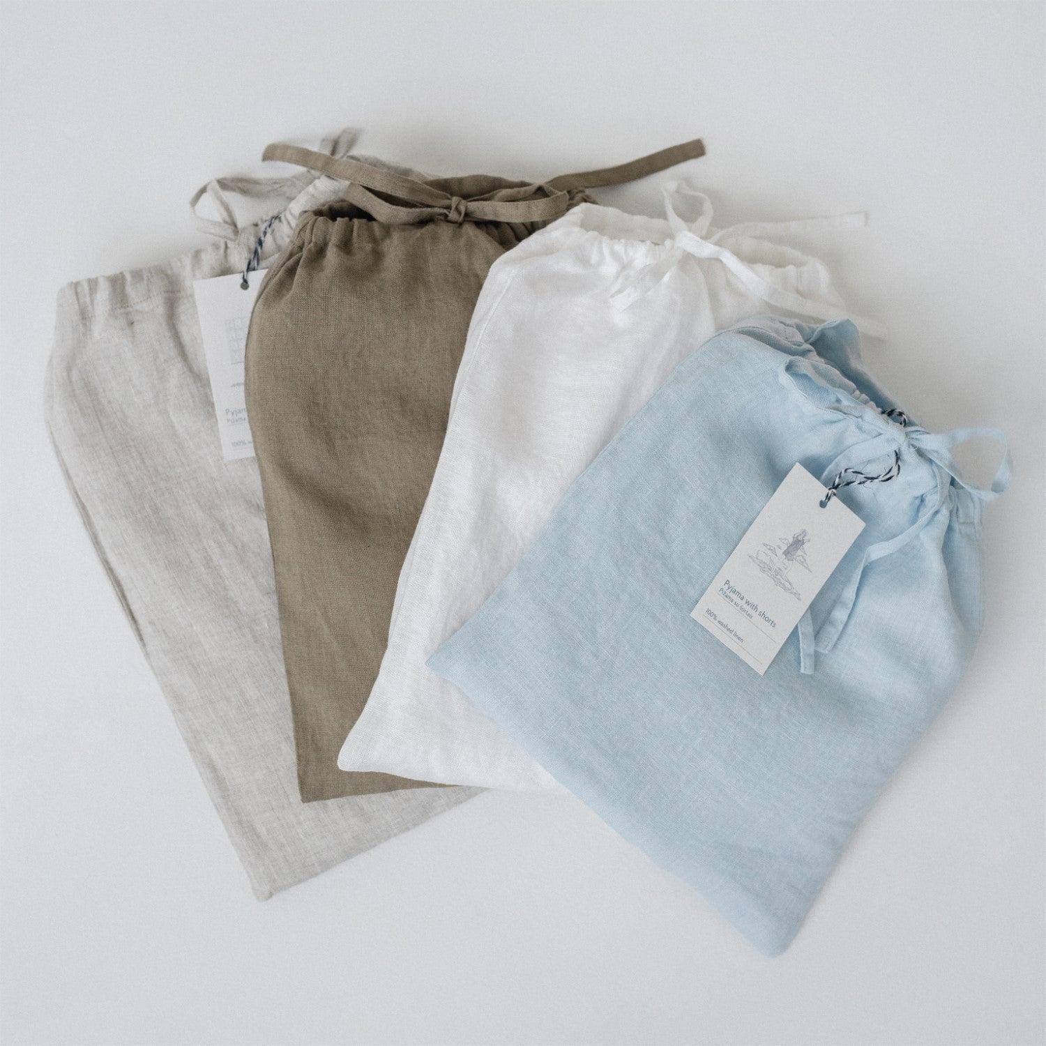 Linen Primrose Loungewear Set - Melange - ROODS PROJECT