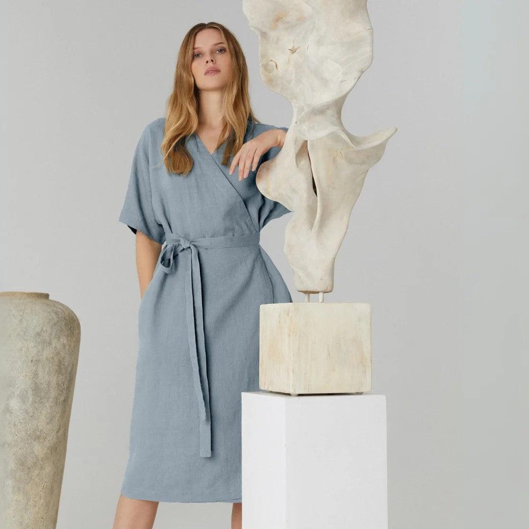 Linen Vine Dress - Allure - ROODS PROJECT