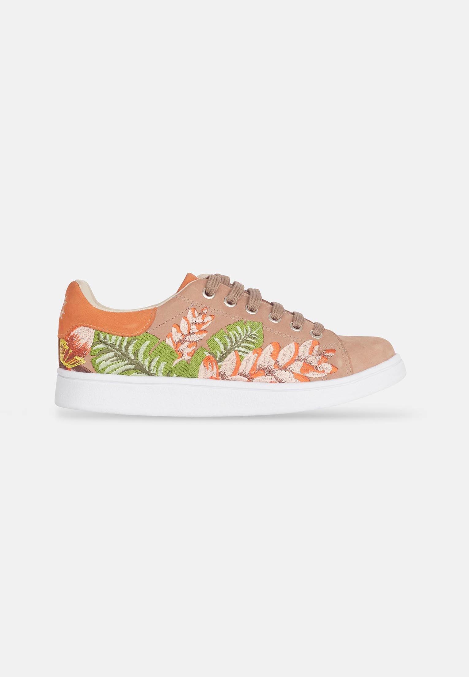 Mangará Women's Sneakers Embroidery Suede - ROODS PROJECT