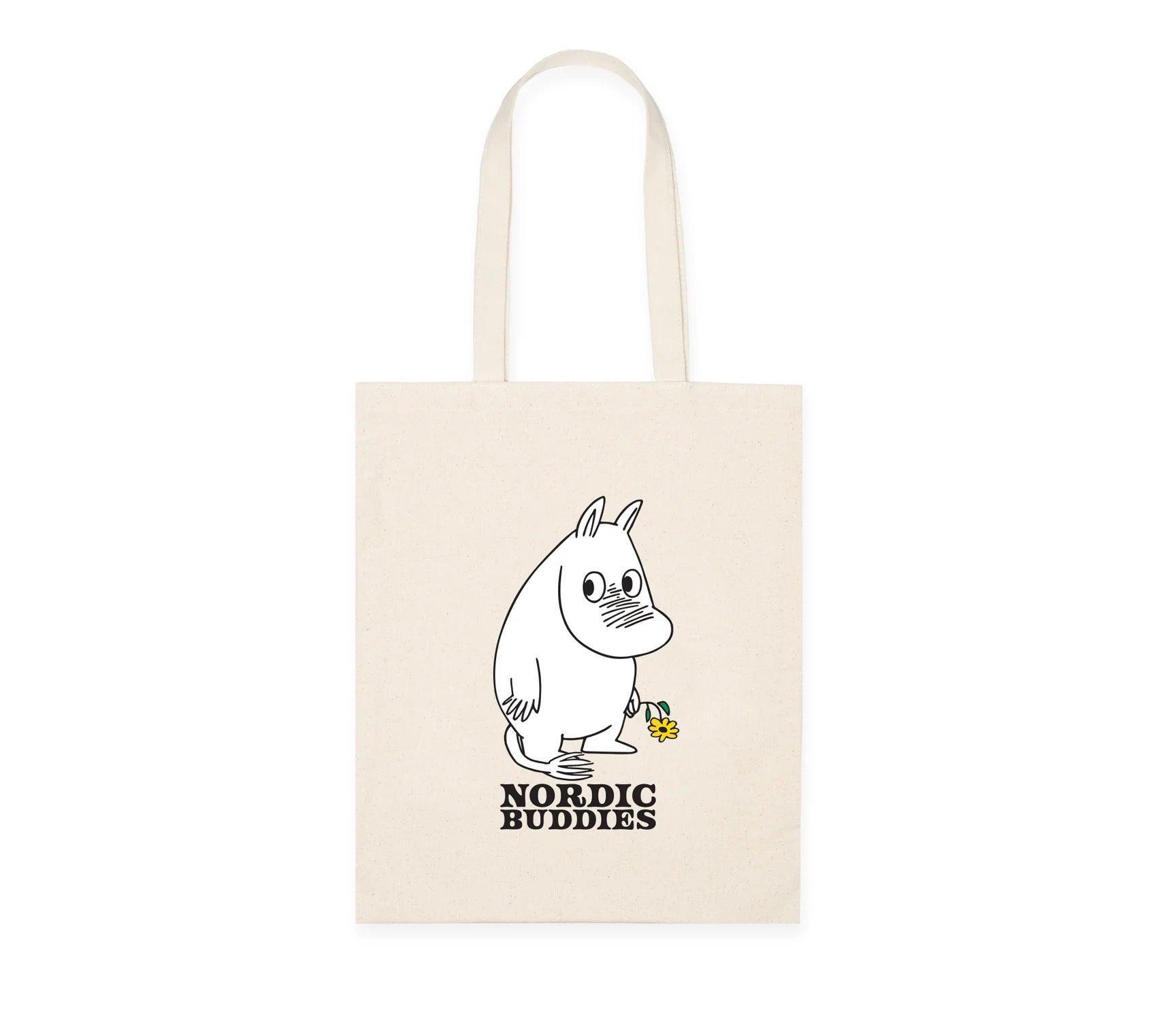 Moomintroll's Flower Tote Bag - Beige - ROODS PROJECT