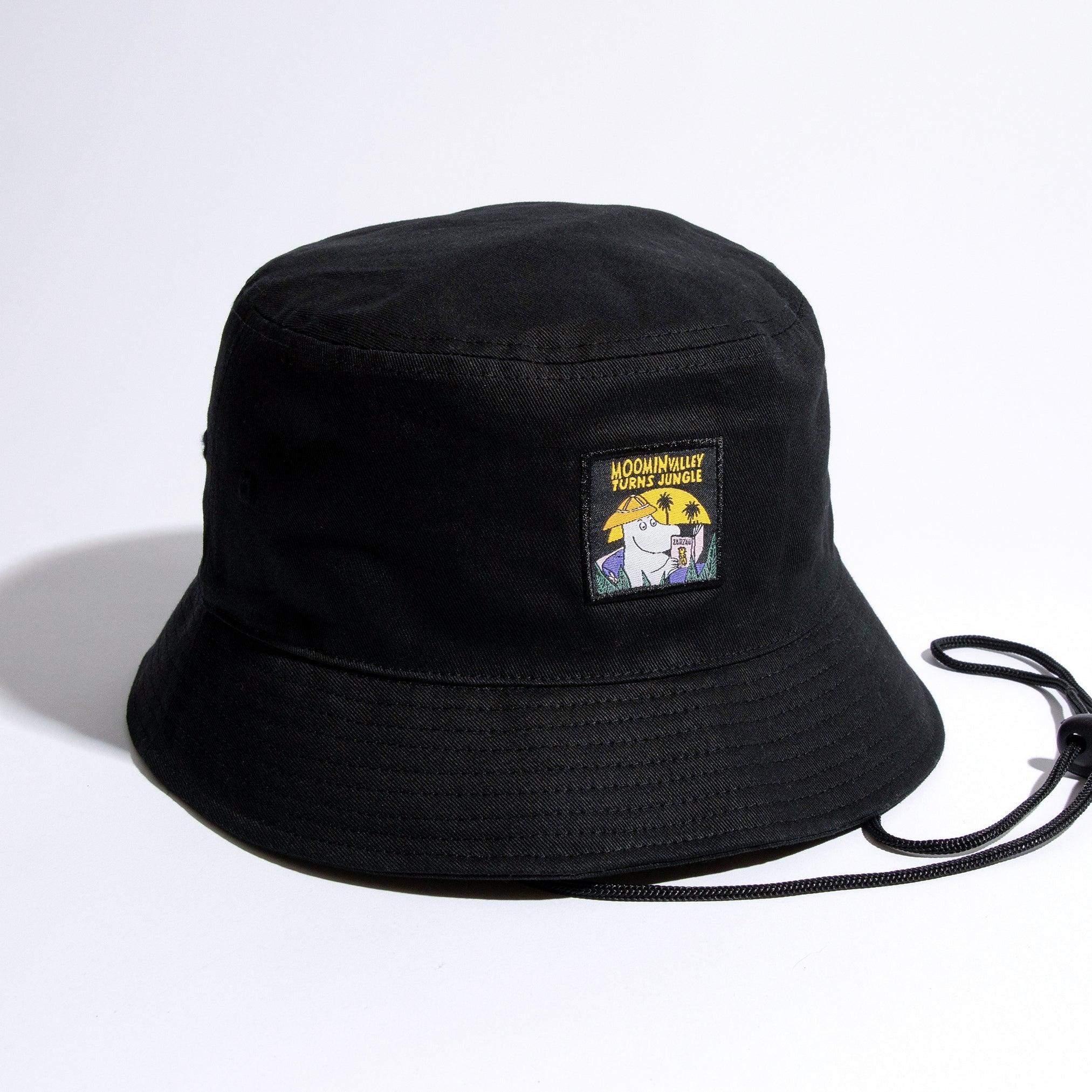 Moomin Jungle Adult Bucket Hat - Black - ROODS PROJECT