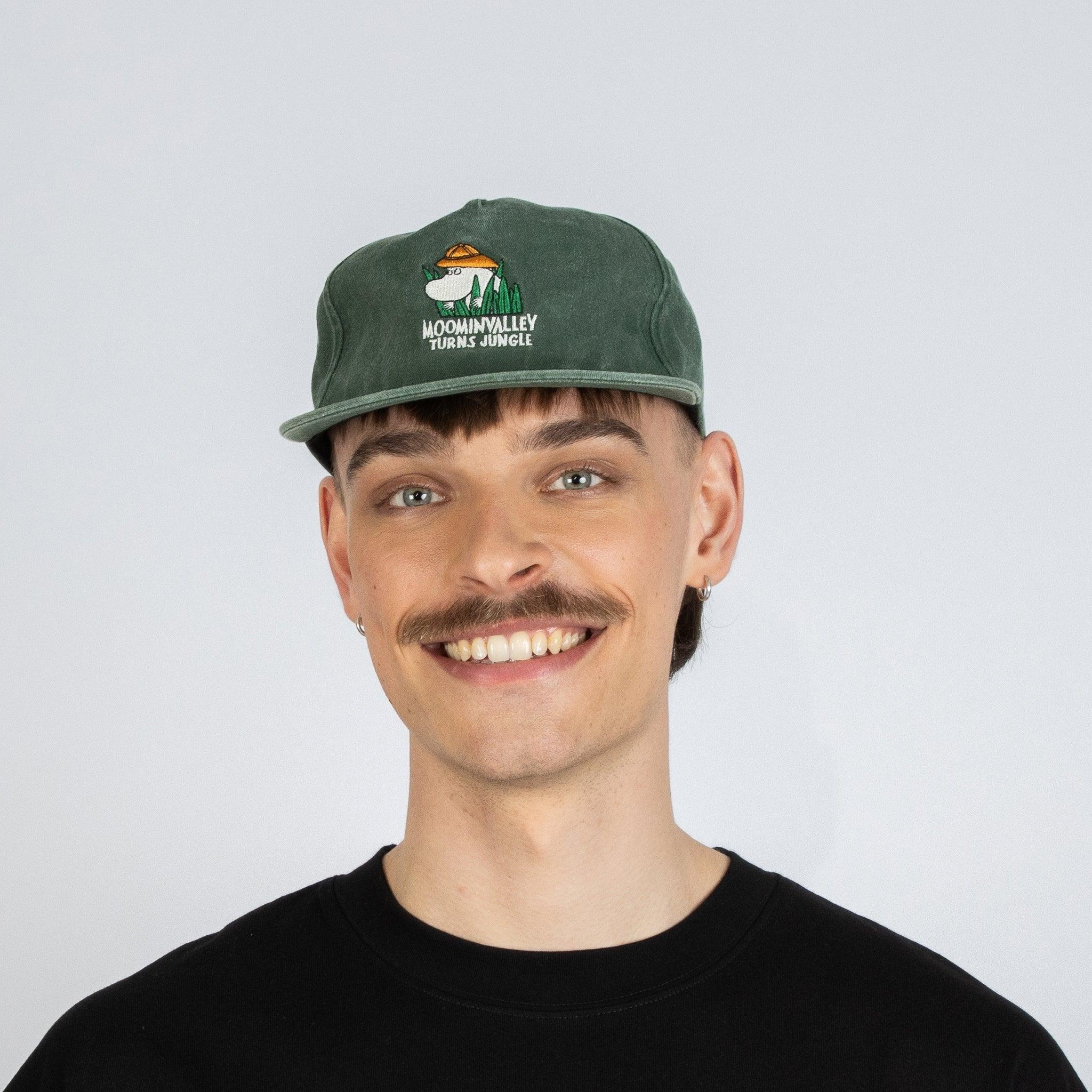 Moomin Washed Denim Adult Cap - Denim Green - ROODS PROJECT
