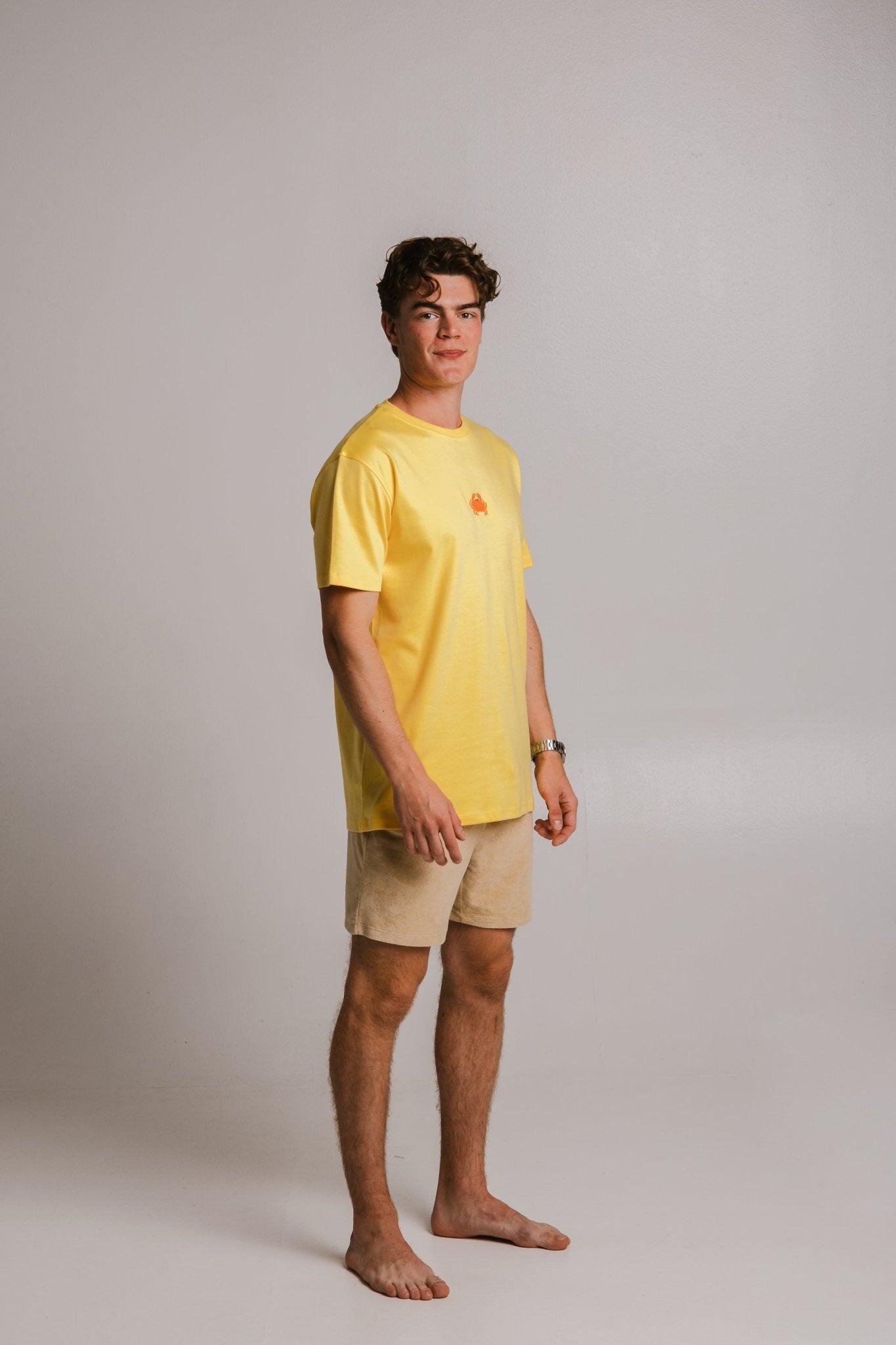 Crab Heavy T-shirt - Yellow - ROODS PROJECT
