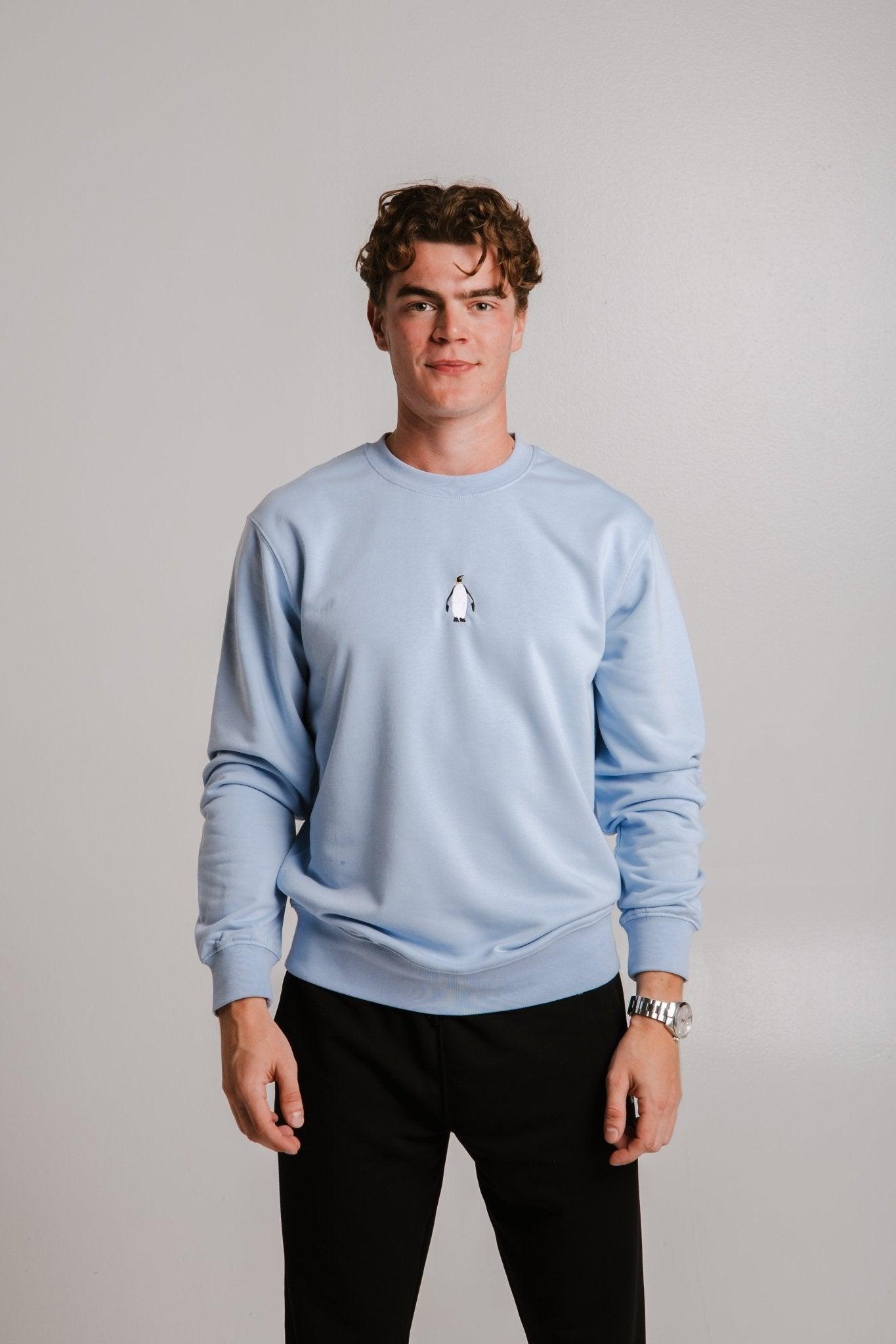 Emperor Penguin Soft Fleece Sweatshirt - Light Blue - ROODS PROJECT