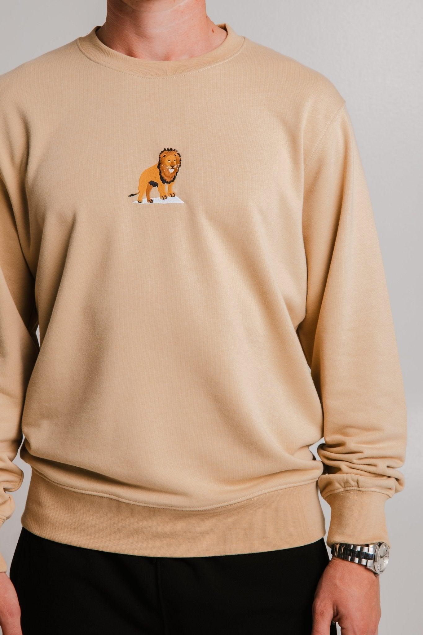 Lion Soft Fleece Sweatshirt - Light Brown - ROODS PROJECT