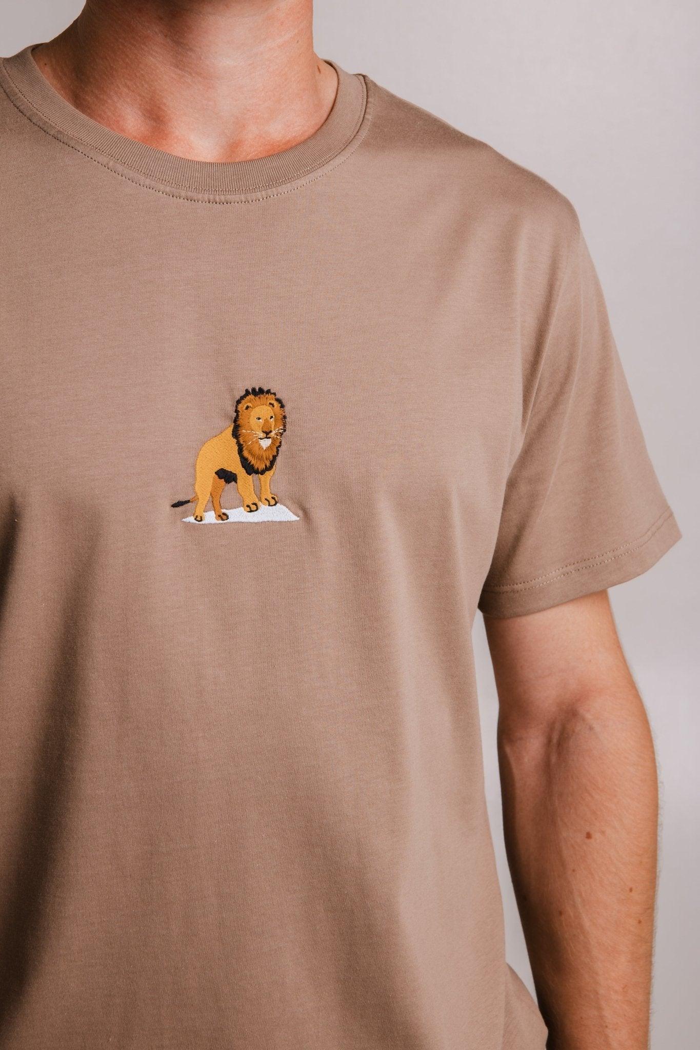 Lion T-shirt - Milky Brown - ROODS PROJECT