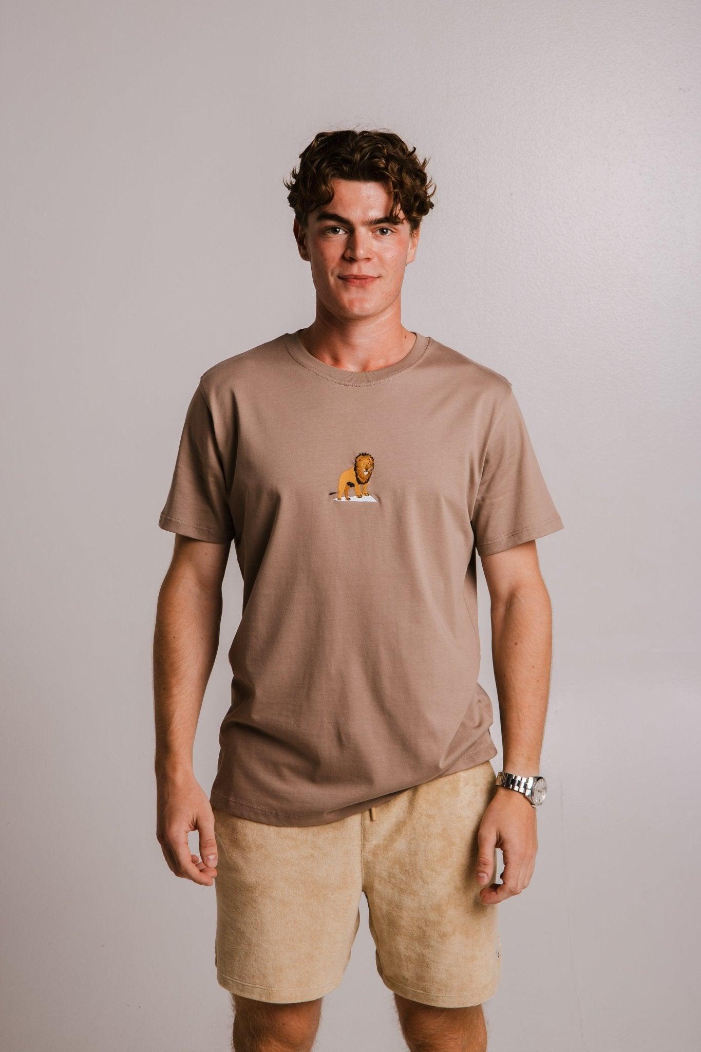 Lion T-shirt - Milky Brown - ROODS PROJECT