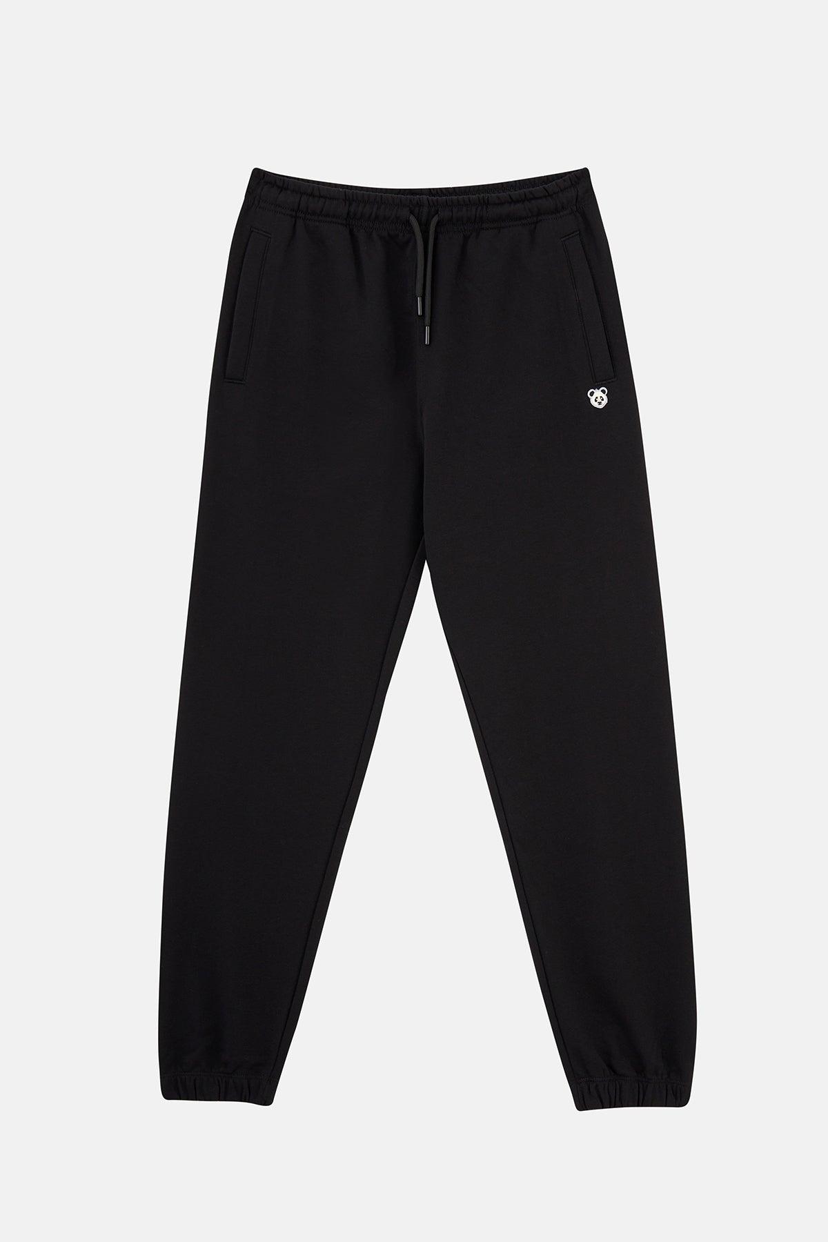 Panda Soft Fleece Sweatpants - Black - ROODS PROJECT