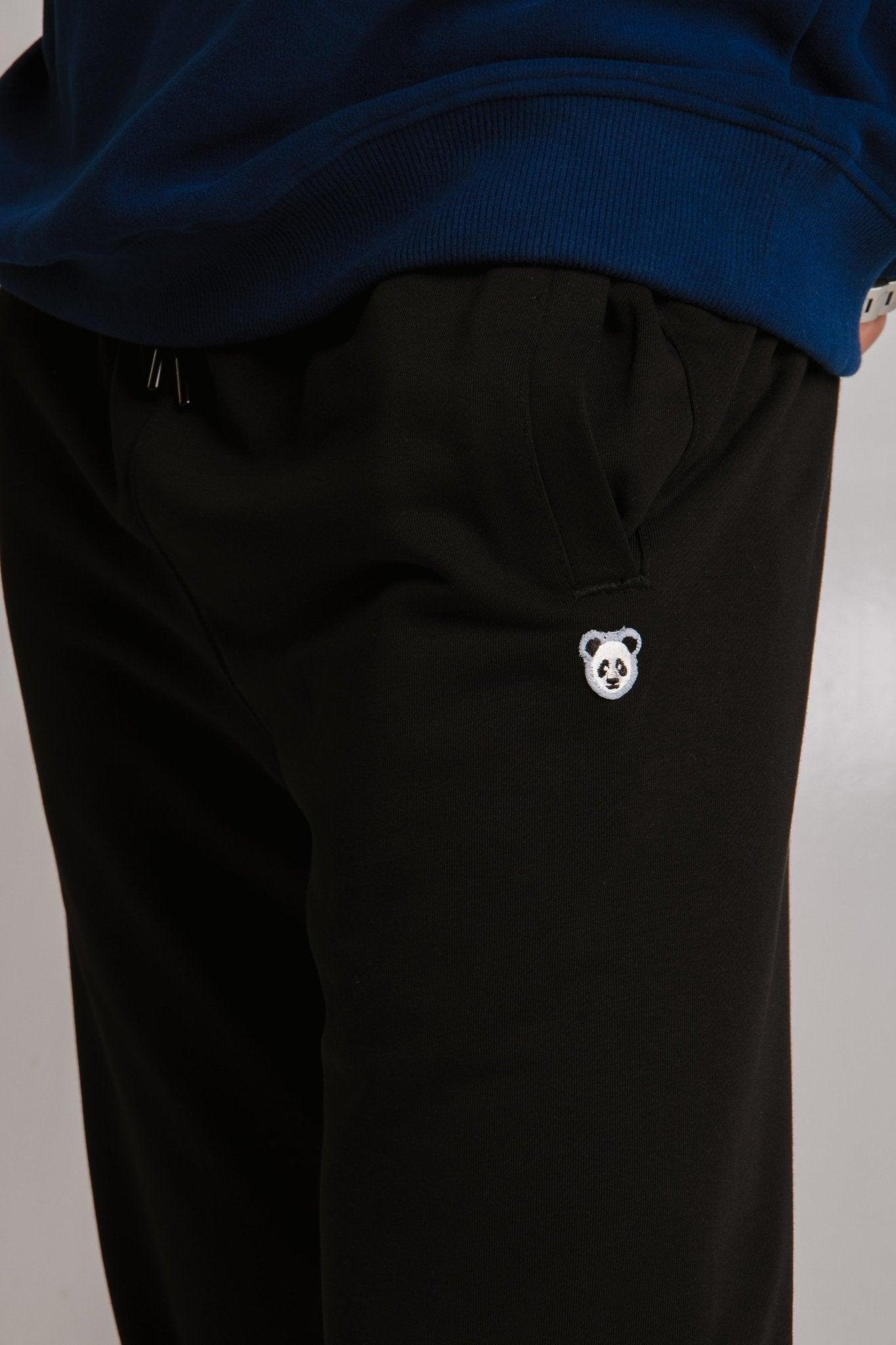 Panda Soft Fleece Sweatpants - Black - ROODS PROJECT