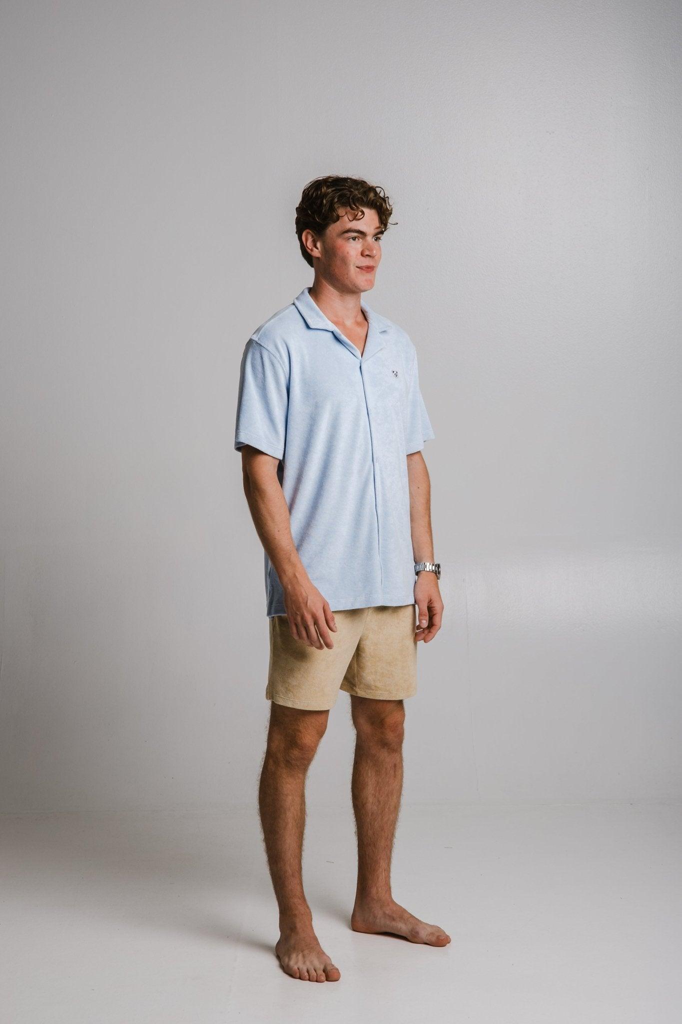 Panda Terry Shirt - Light Blue - ROODS PROJECT