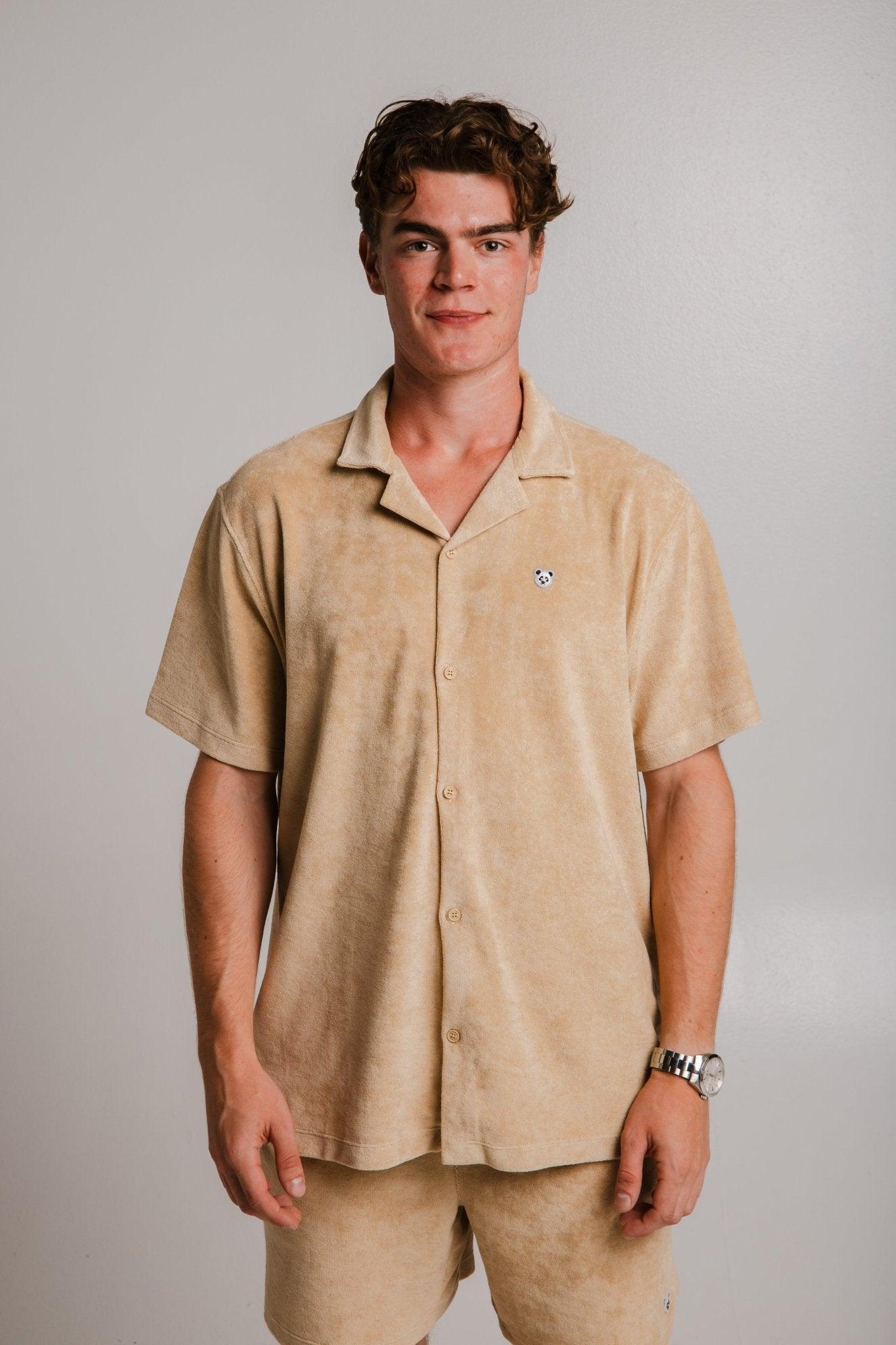 Panda Terry Shirt - Light Brown - ROODS PROJECT