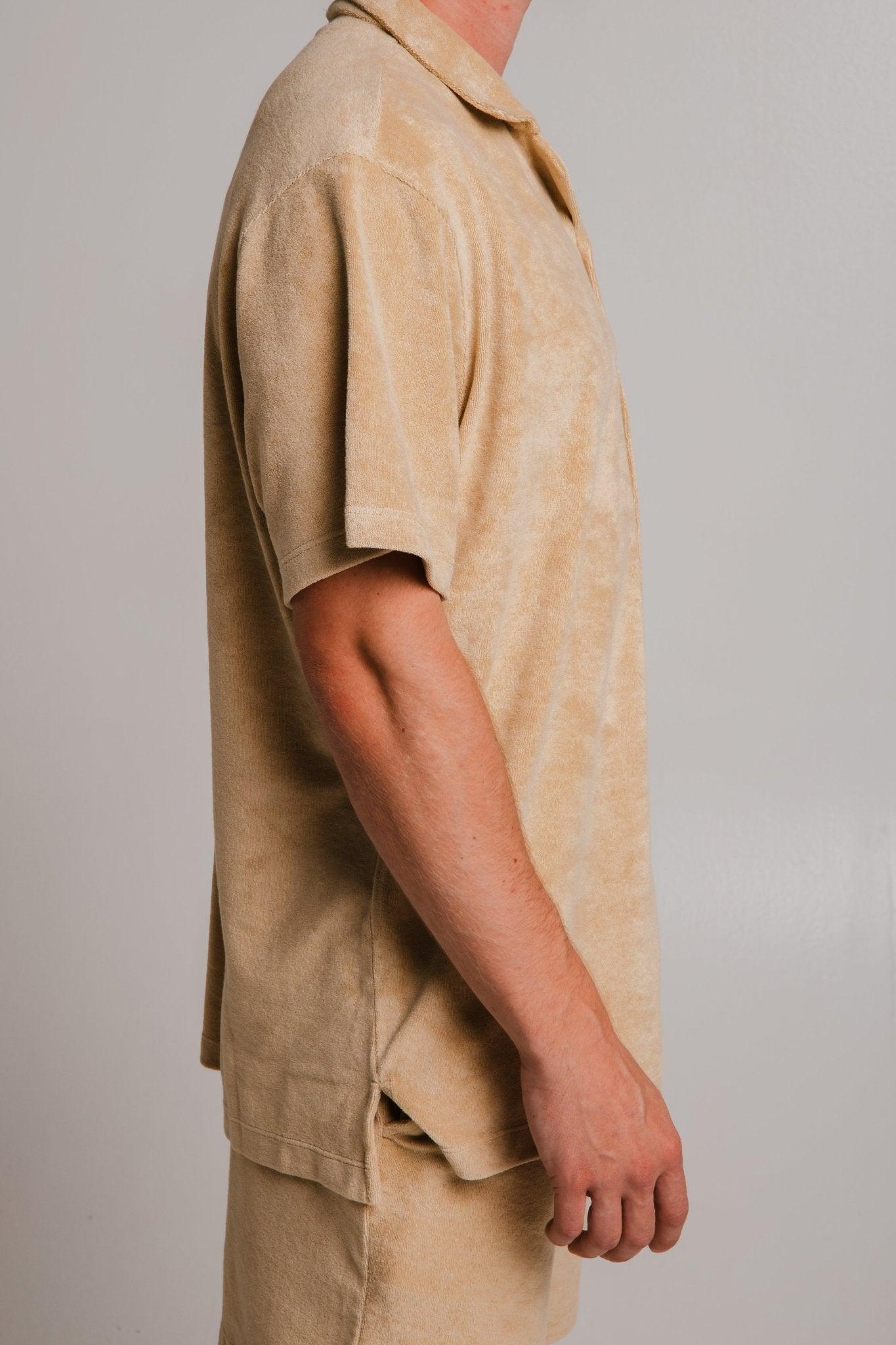 Panda Terry Shirt - Light Brown - ROODS PROJECT