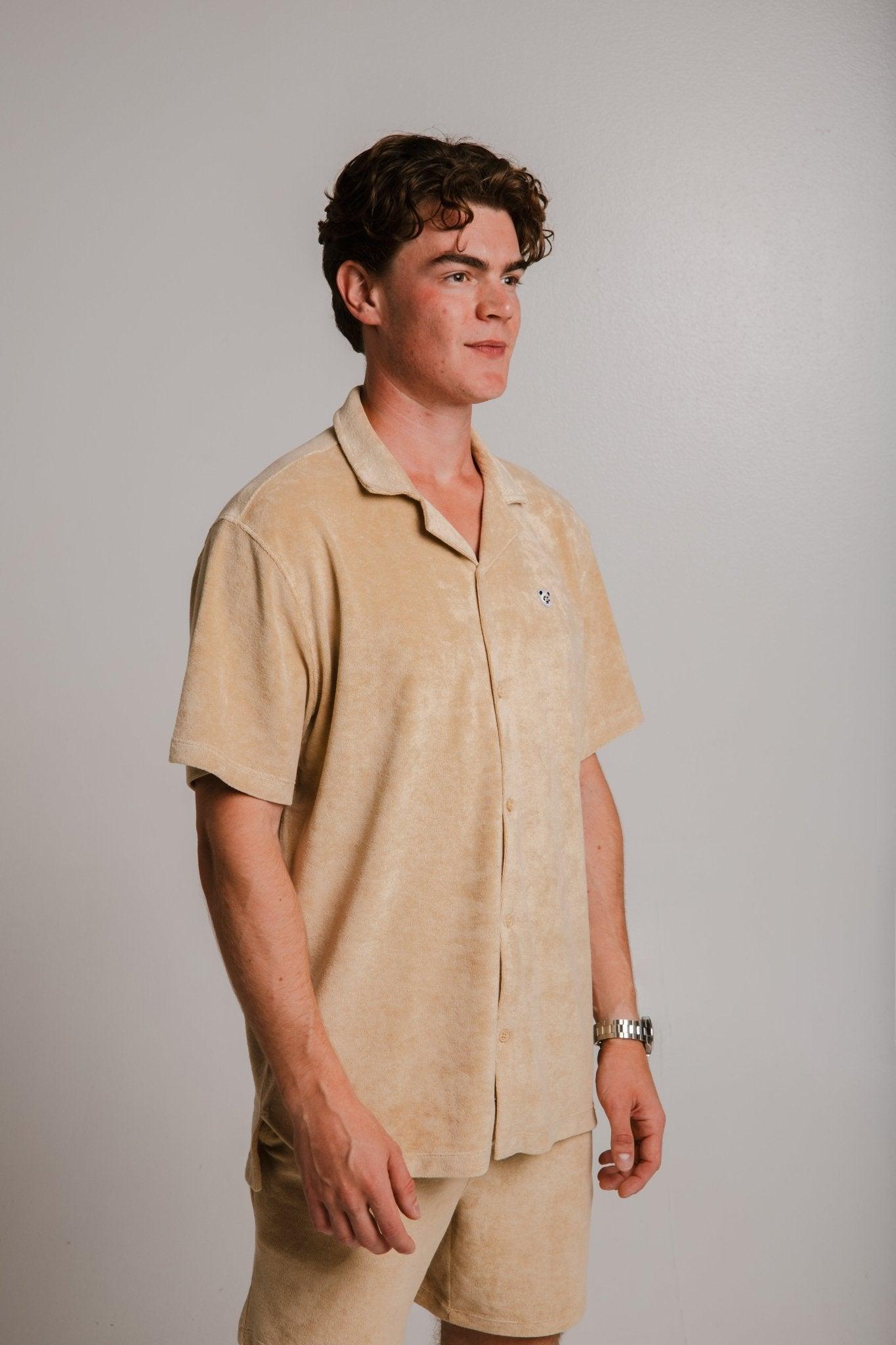Panda Terry Shirt - Light Brown - ROODS PROJECT