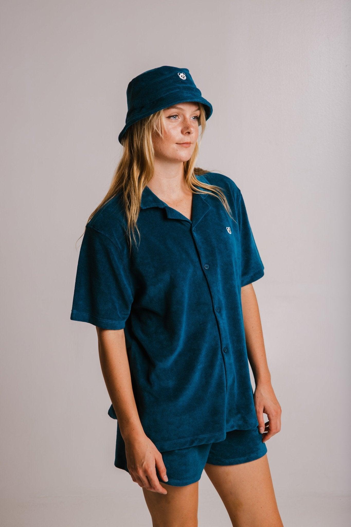 Panda Terry Shirt - Navy Blue - ROODS PROJECT