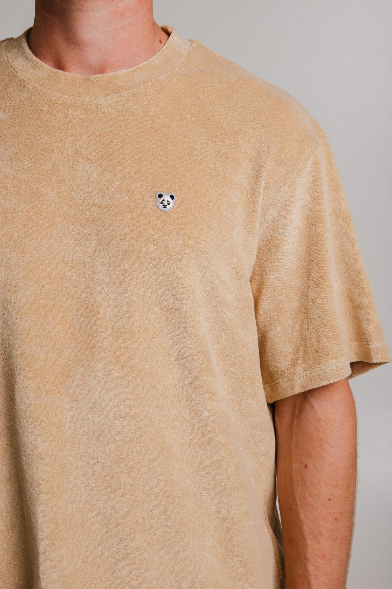 Panda Terry T-shirt - Light Brown - ROODS PROJECT