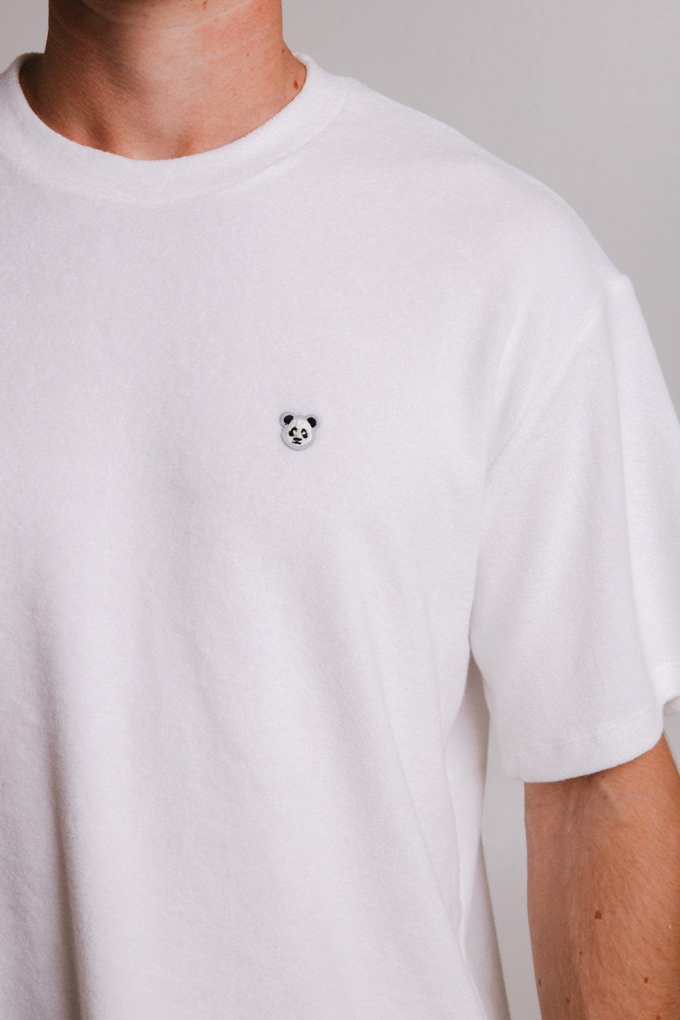 Panda Terry T-shirt - White - ROODS PROJECT
