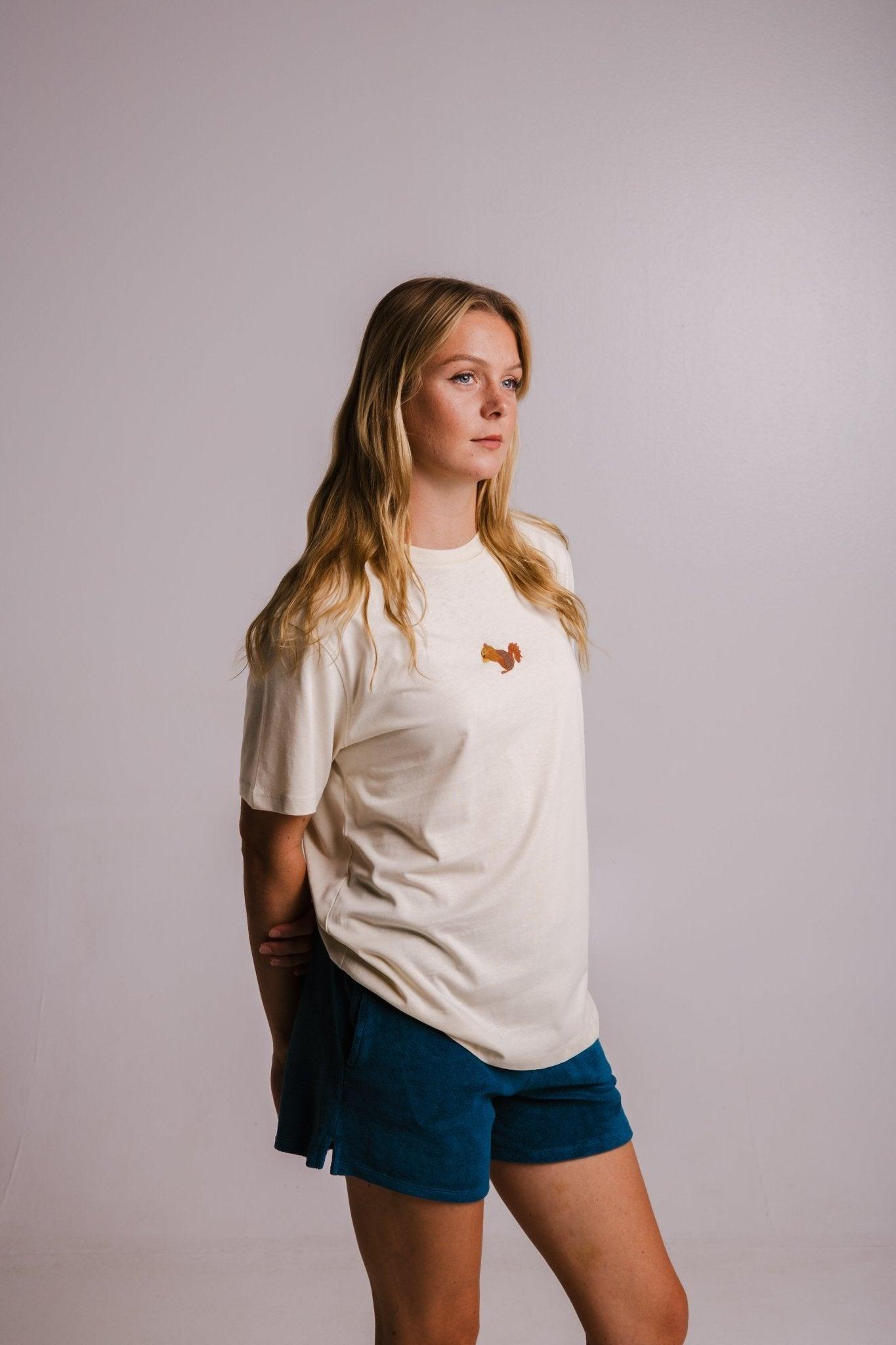 Squirrel T-shirt - Parchment - ROODS PROJECT