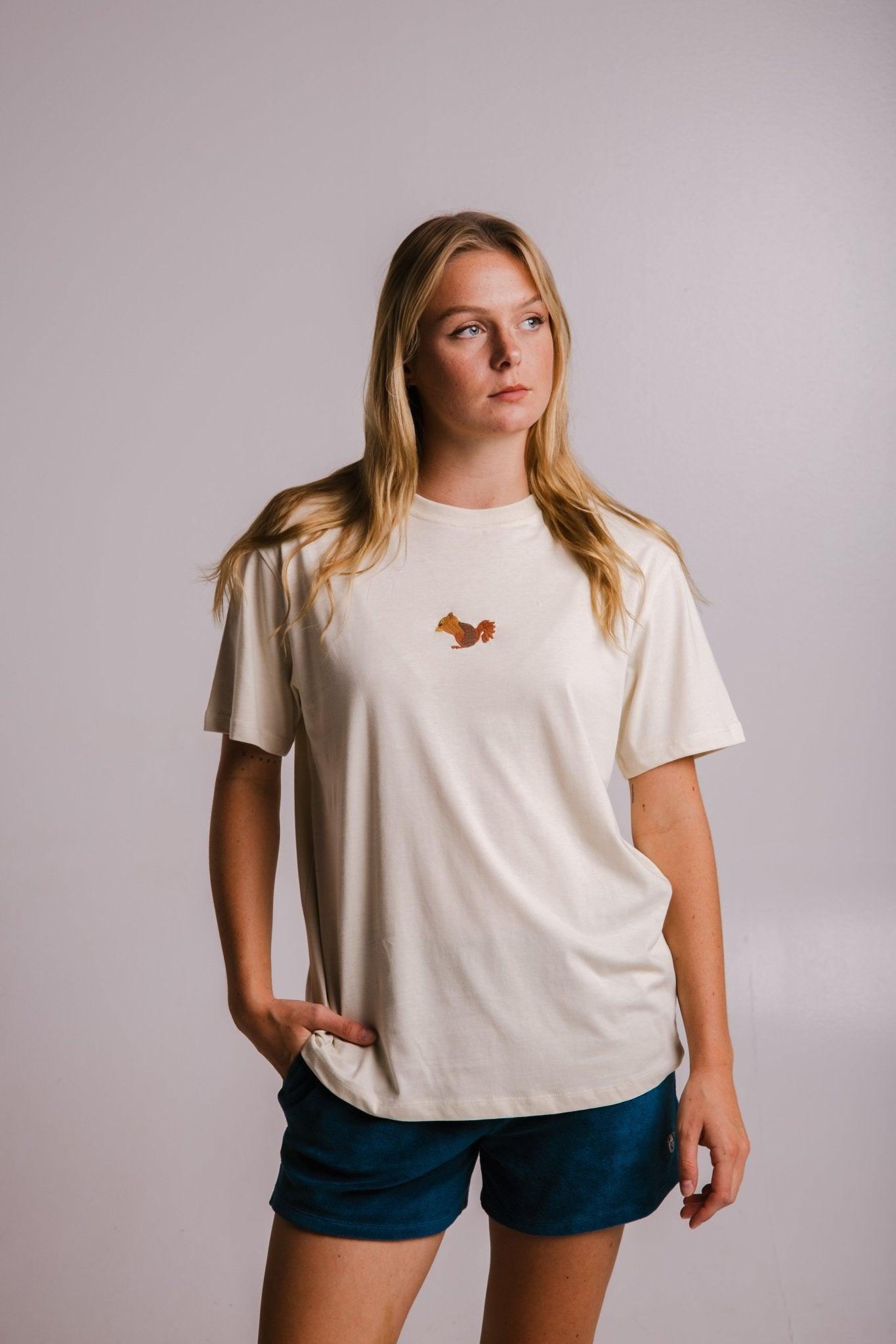 Squirrel T-shirt - Parchment - ROODS PROJECT